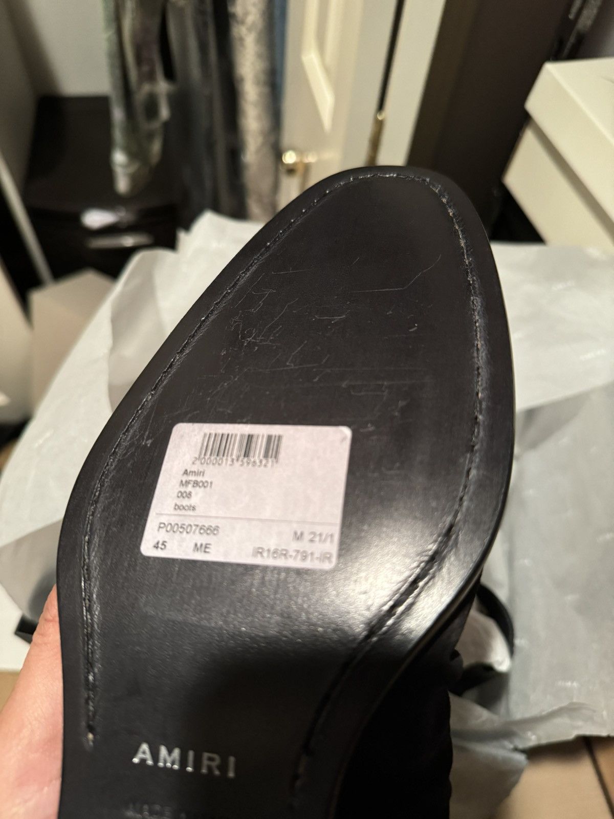 Amiri Amiri Skinny Stack Boots Size US 12 / EU 45 - 8 Thumbnail