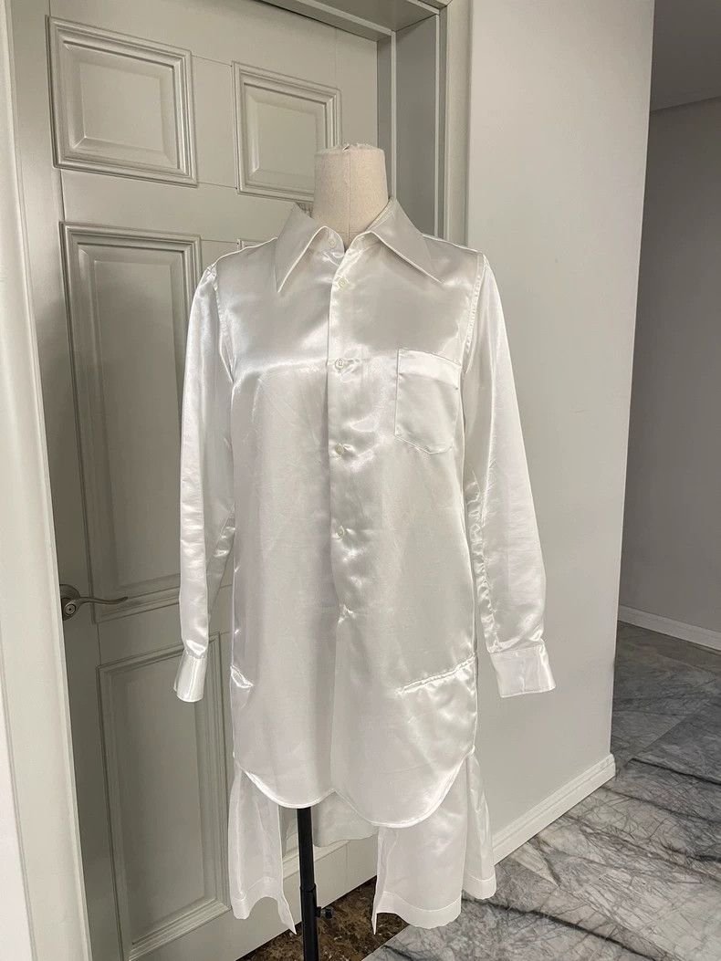 Comme des Garcons Comme Des Garcons Long White Shirt Size S / US 4 / IT 40 - 3 Thumbnail