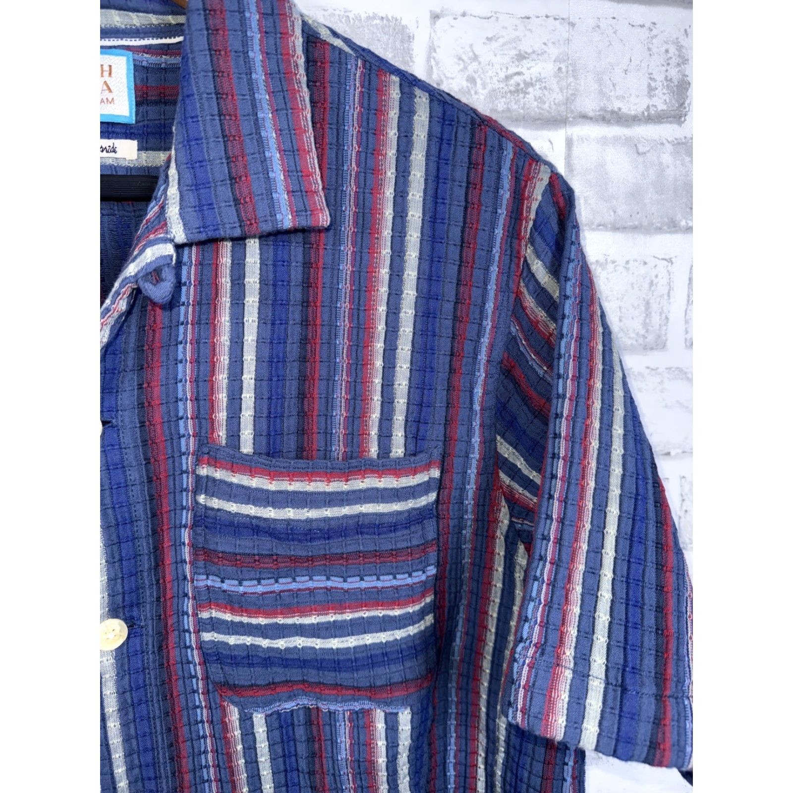 Scotch & Soda SCOTCH & SODA Multicolor Button-Up Shirt Mens XL Short Sleeve Casual Cotton Size US XL / EU 56 / 4 - 3 Thumbnail