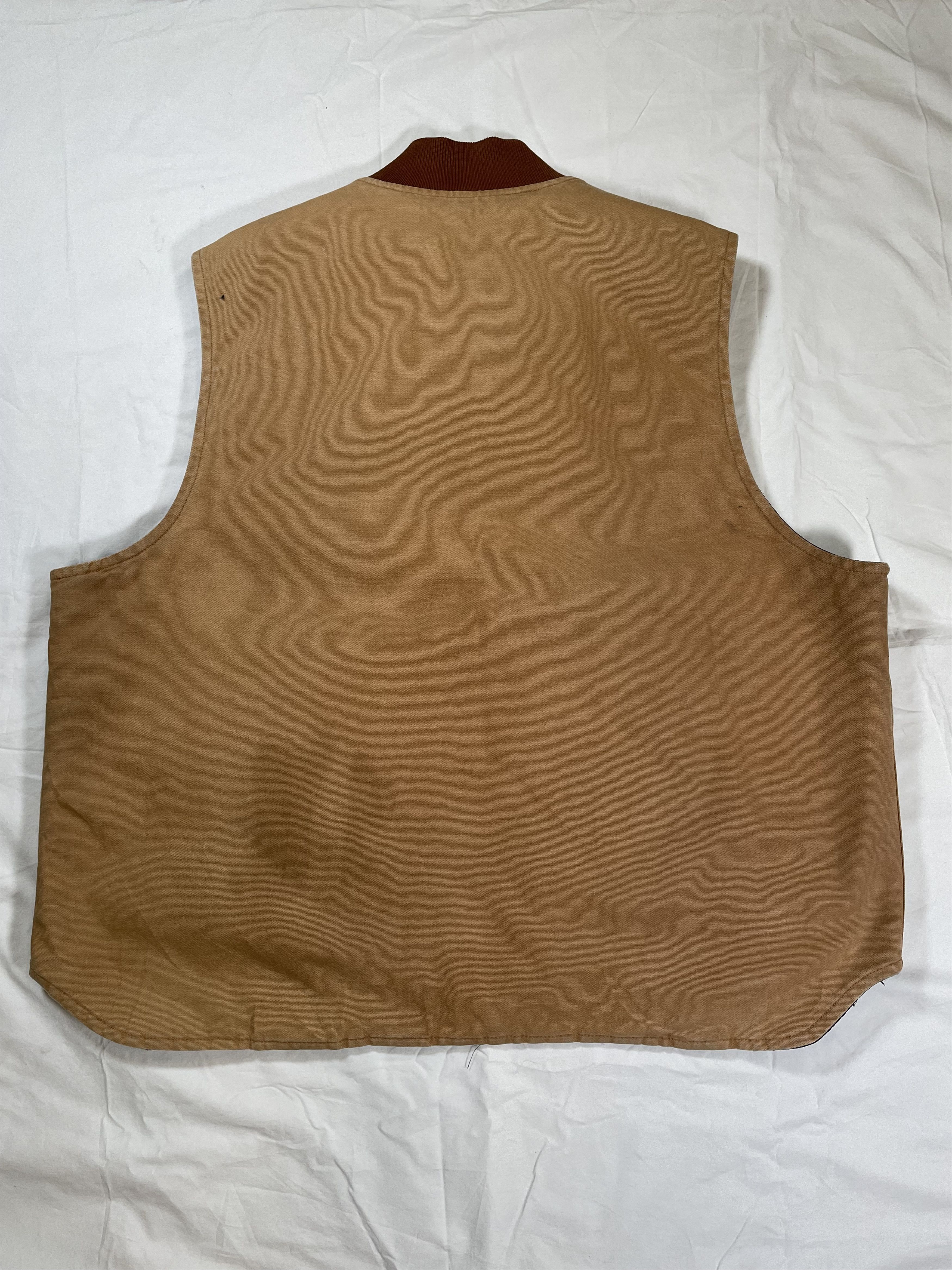 Carhartt × Vintage VTG 2000's Carhartt Heavy Canvas Work Vest Size US XXL / EU 58 / 5 - 2 Thumbnail