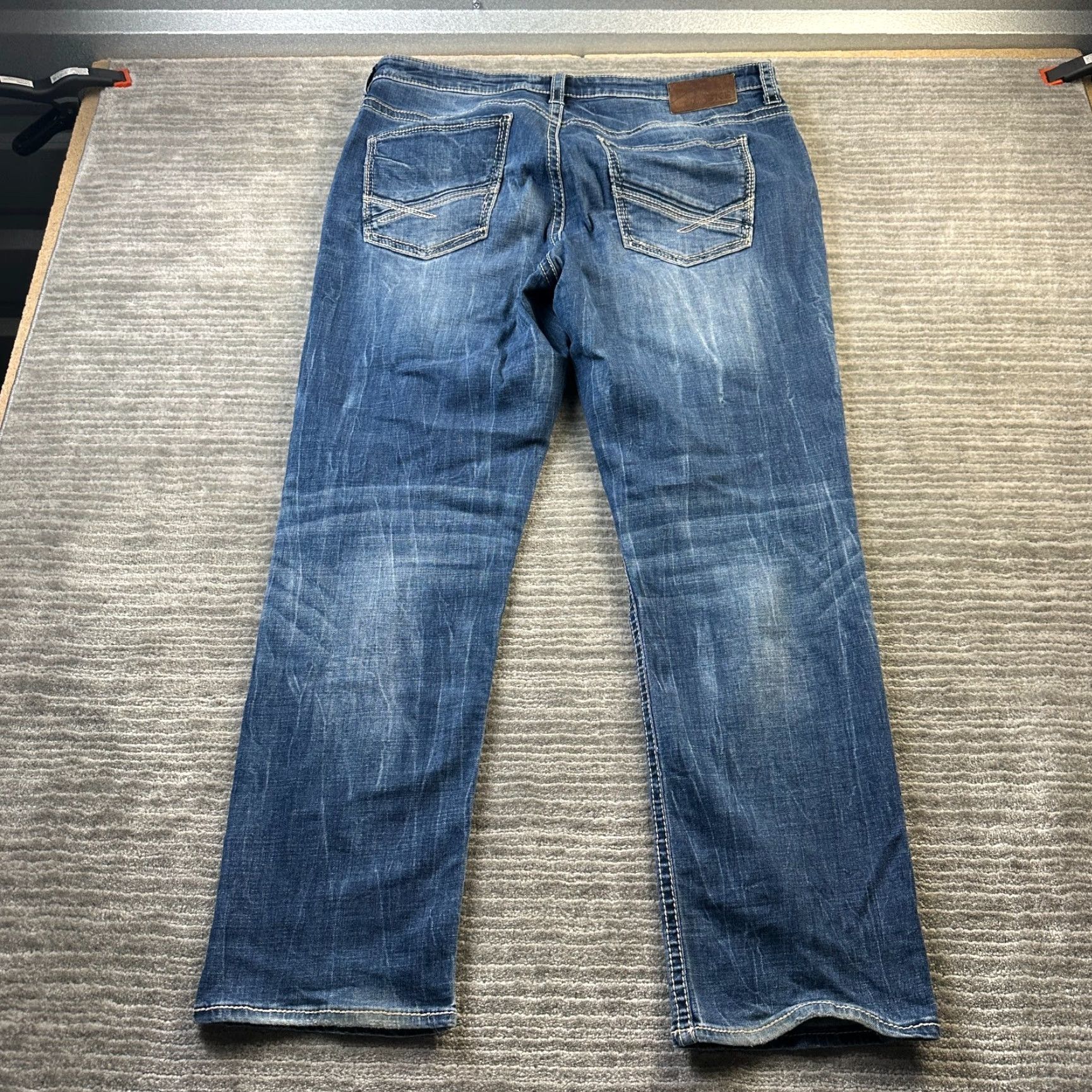Vintage BKE Jeans Mens 36x30 Nolan Blue Denim Pants Ranchwear Cowboy Rodeo Size US 36 / EU 52 - 2 Thumbnail