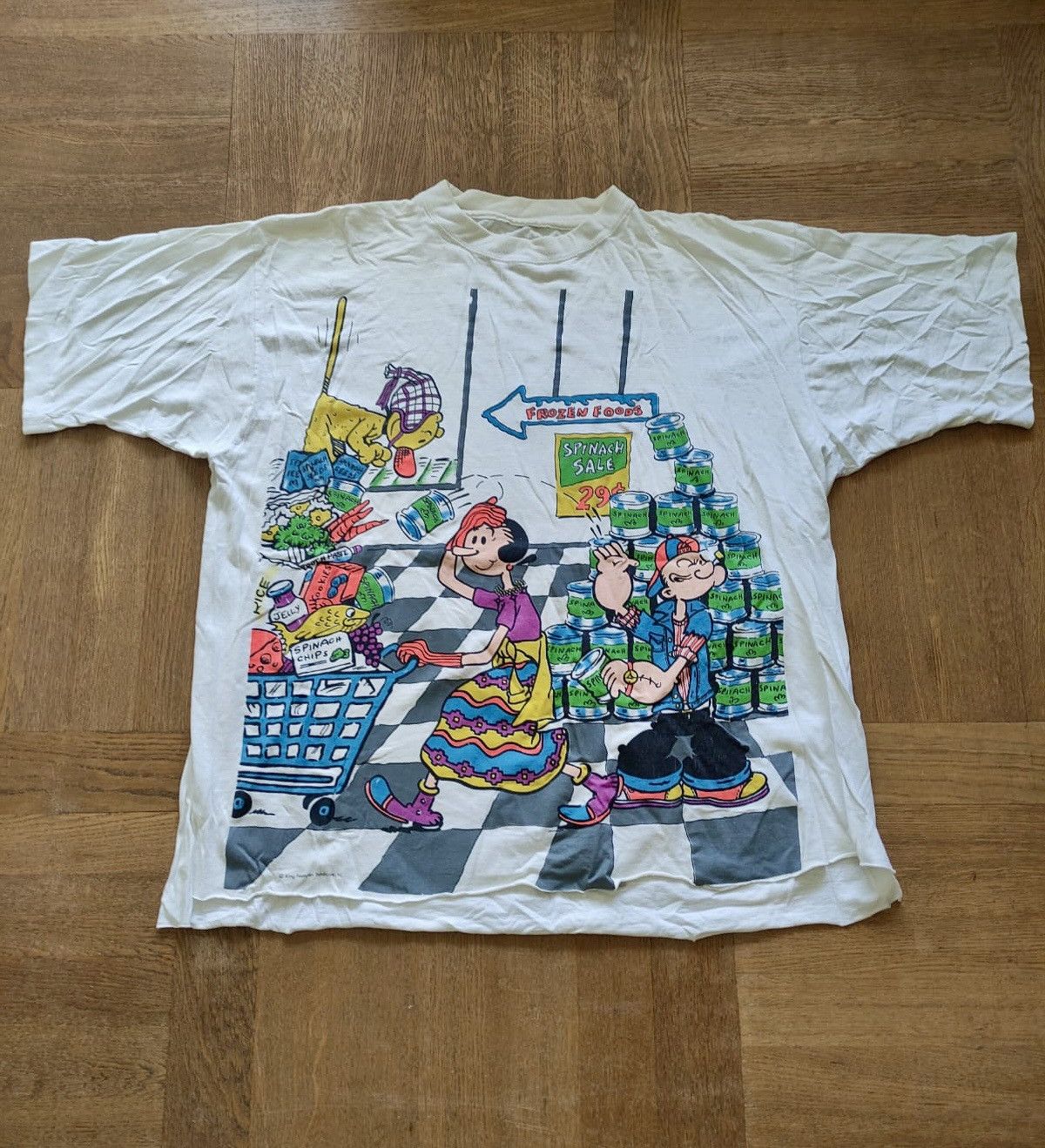Vintage Vintage Popeye T-Shirt Size US L / EU 52-54 / 3 - 1 Thumbnail