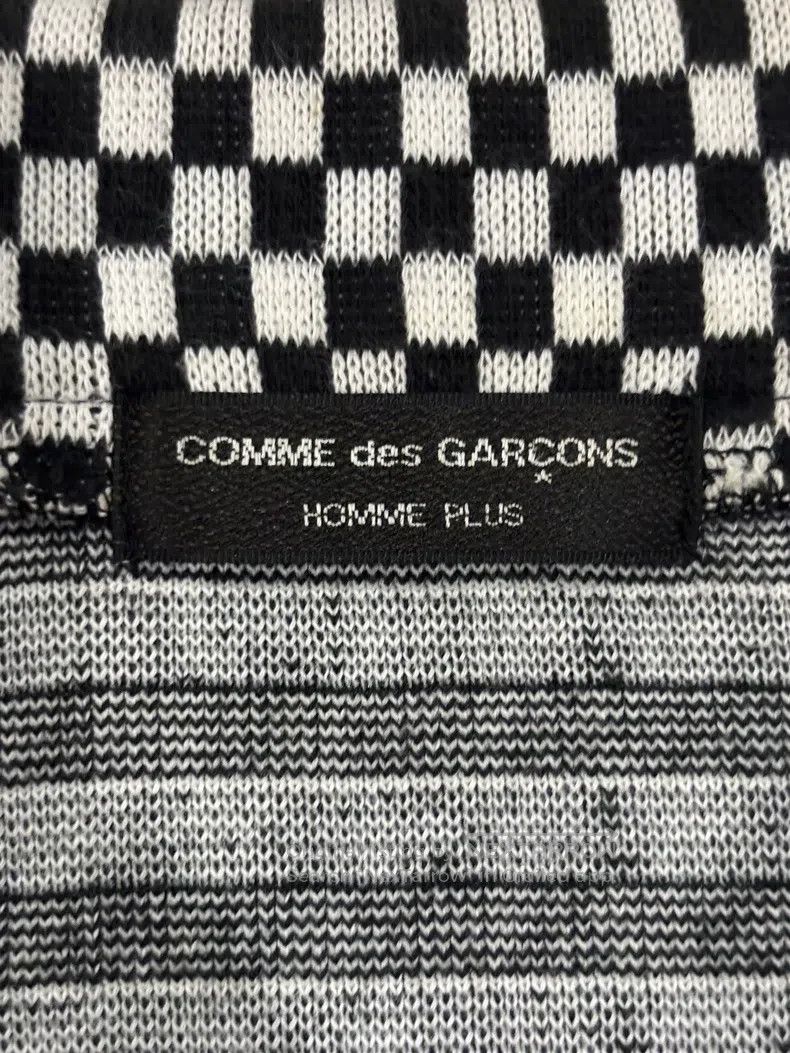 Comme des Garcons Comme Des Garcons Black and White Checkered Zip Knit Sweat Size US XS / EU 42 / 0 - 3 Thumbnail