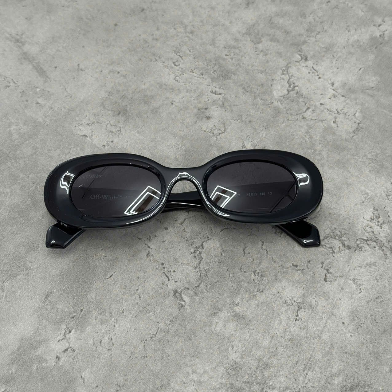 Off-White OFF WHITE Amalfi Oval-Frame Sunglasses BLACK Size ONE SIZE - 2 Thumbnail