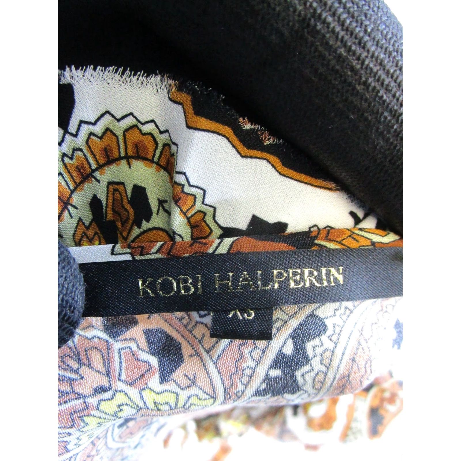 KOBI HALPERIN VINTAGE Kobi Halperin Silk Tunic Shirt Womens XS Long Sleeve Paisley Brown Yellow White 90s Dress Blouse Size XS / US 0-2 / IT 36-38 - 3 Thumbnail