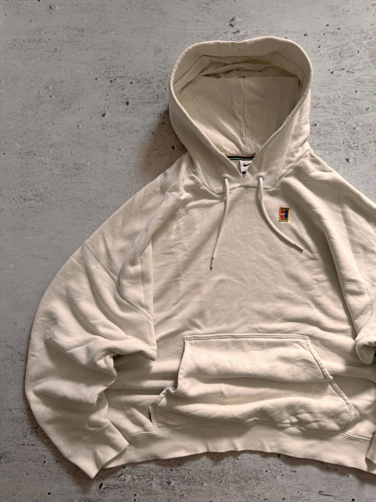 Nike × Vintage NIKE VINTAGE CENTER LOGO OVERSIZE BOXY HOODIE Size US XL / EU 56 / 4 - 2 Thumbnail