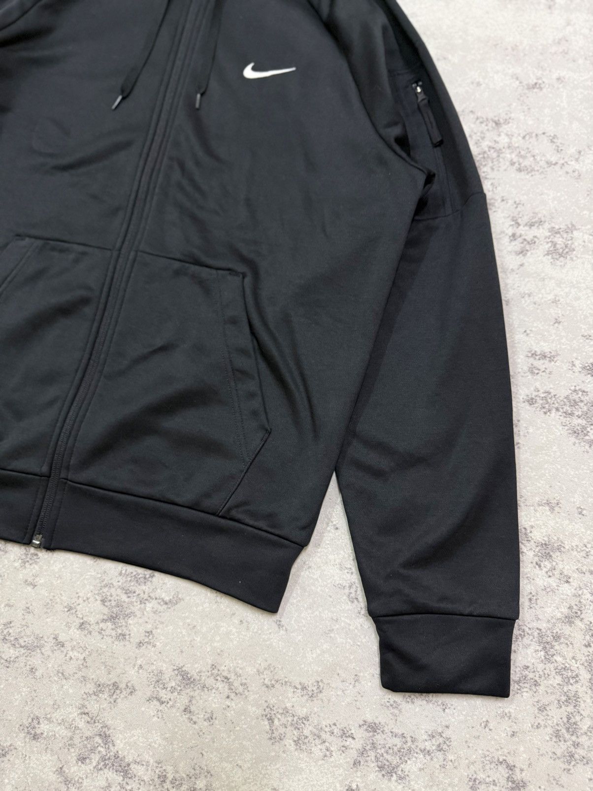 Nike NIKE SWOOSH THERMA FIT ZIPPER BLACK SWEATER HOODIE Size US M / EU 48-50 / 2 - 5 Thumbnail