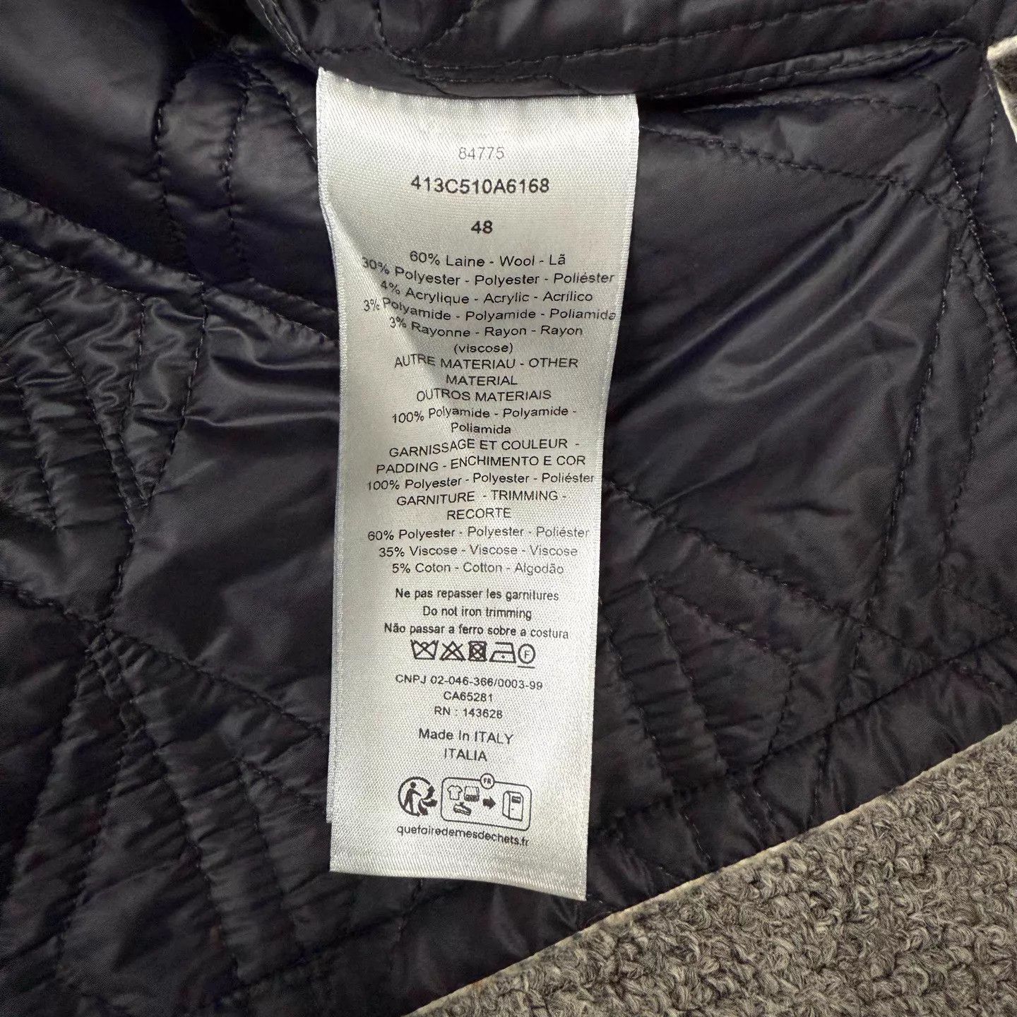 Dior Dior x PETER DOIG SS24 Check Wool Jacket 48 Unused Size US M / EU 48-50 / 2 - 4 Thumbnail