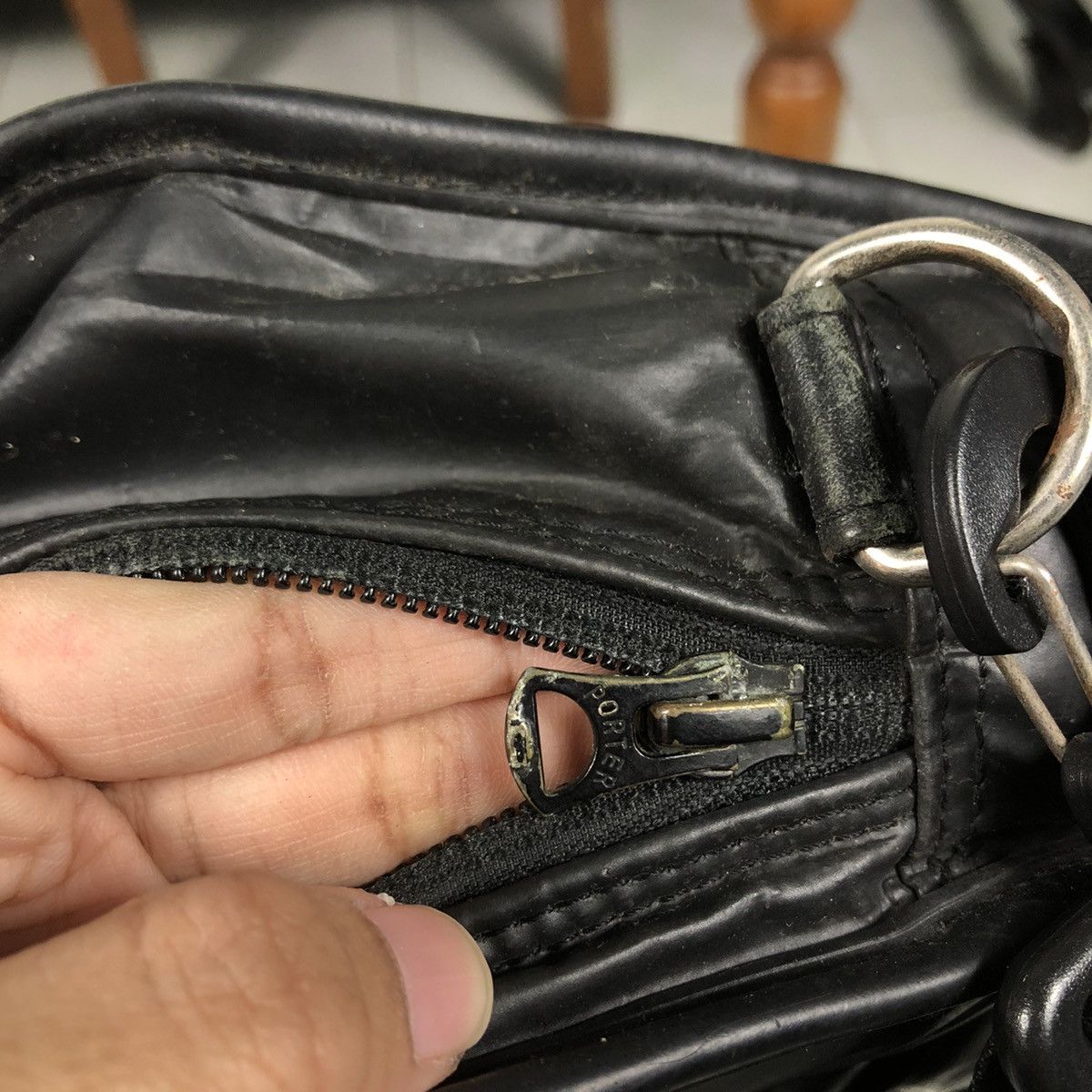 Japanese Brand 📌Vintage Rich Black Massenger Bag Porter Made in Japan Size ONE SIZE - 17 Thumbnail