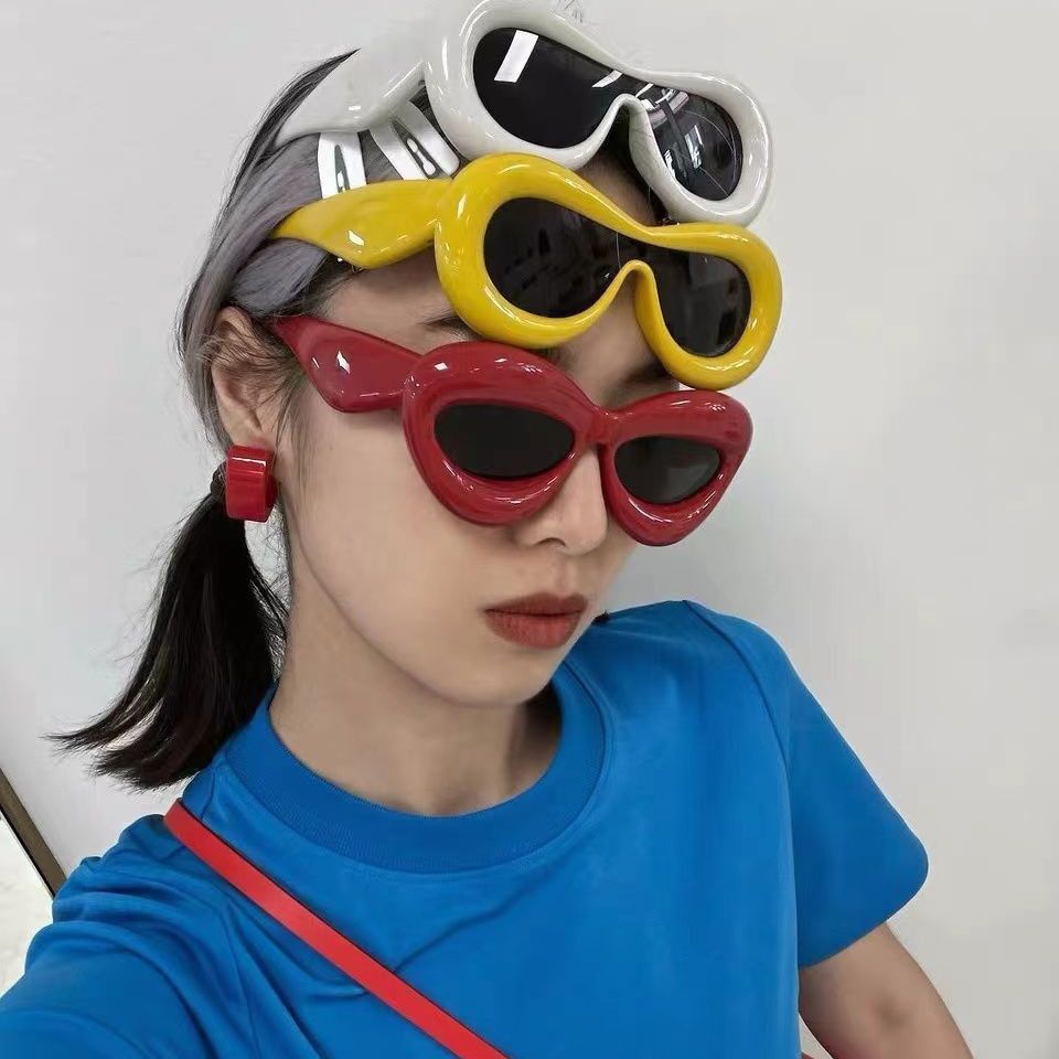 Electric Visual Punk Street ins style custom avant-garde sunglasses Size ONE SIZE - 1 Thumbnail