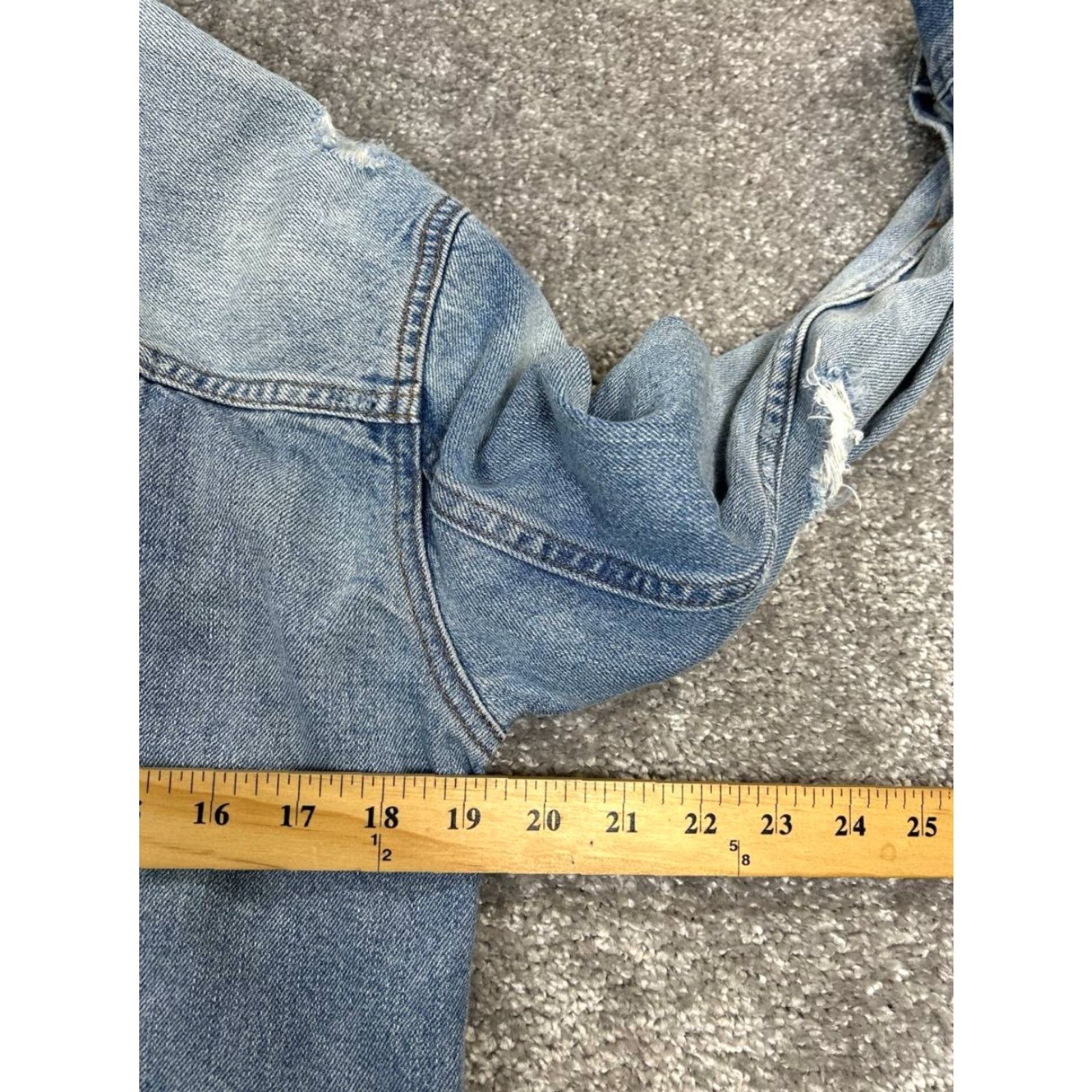 Madewell Madewell Jacket Womens Small Blue Cotton Denim Bomber Size S / US 4 / IT 40 - 6 Thumbnail