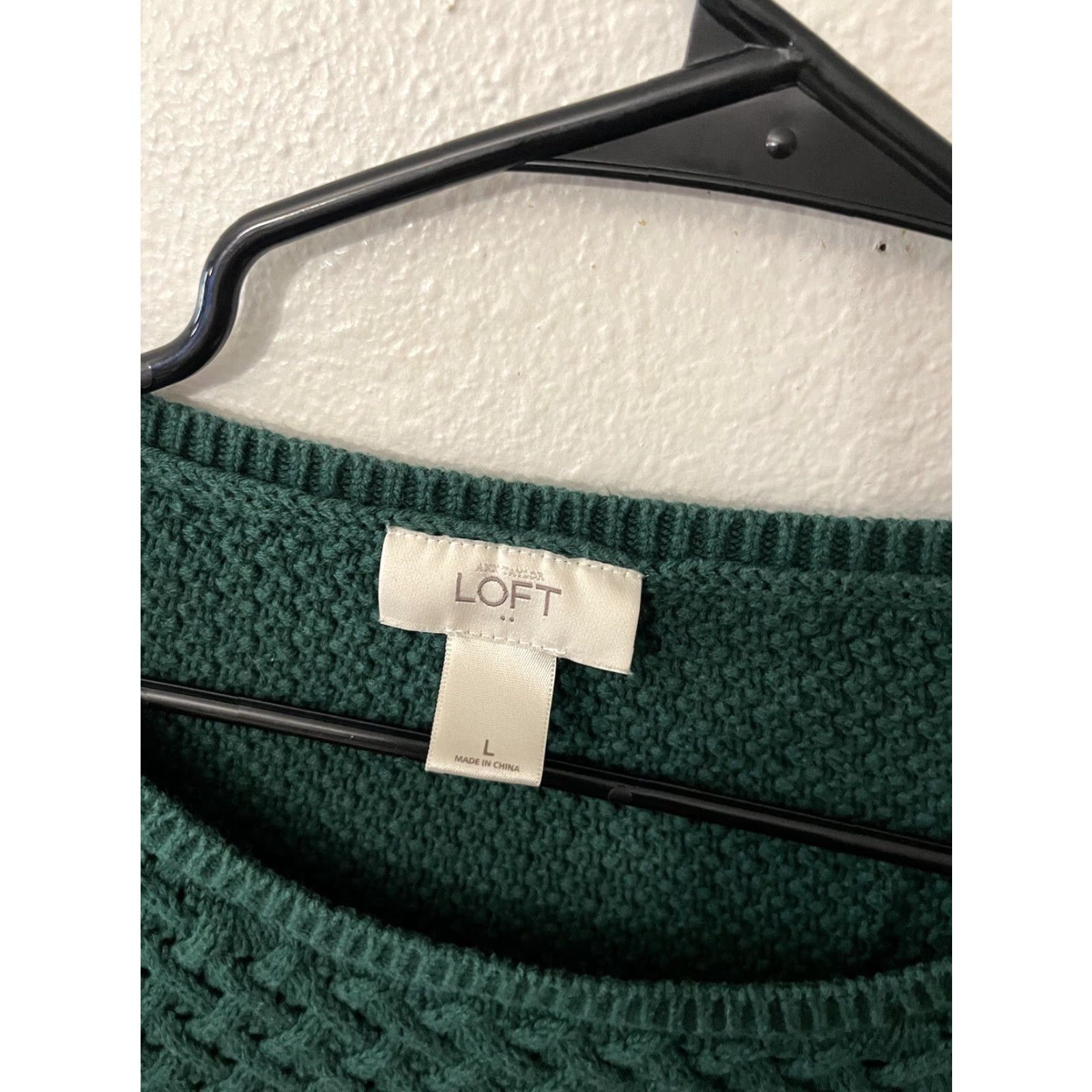Ann Taylor Ann Taylor Loft Green Long Sleeve Boat Neck Shirt Casual Large Womens 90s Size L / US 10 / IT 46 - 2 Thumbnail