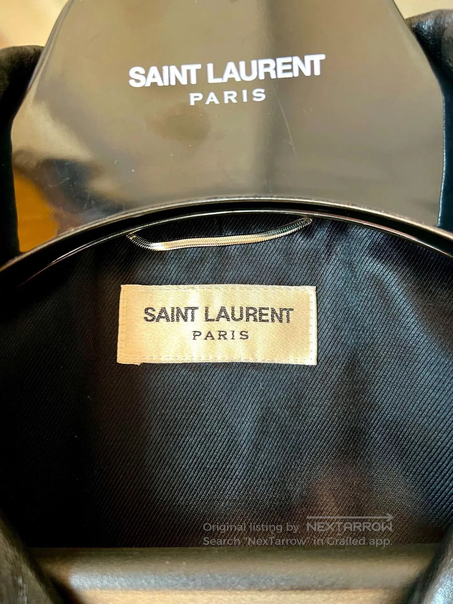 Saint Laurent Paris saint laurent black leather biker jacket. Size US L / EU 52-54 / 3 - 3 Thumbnail
