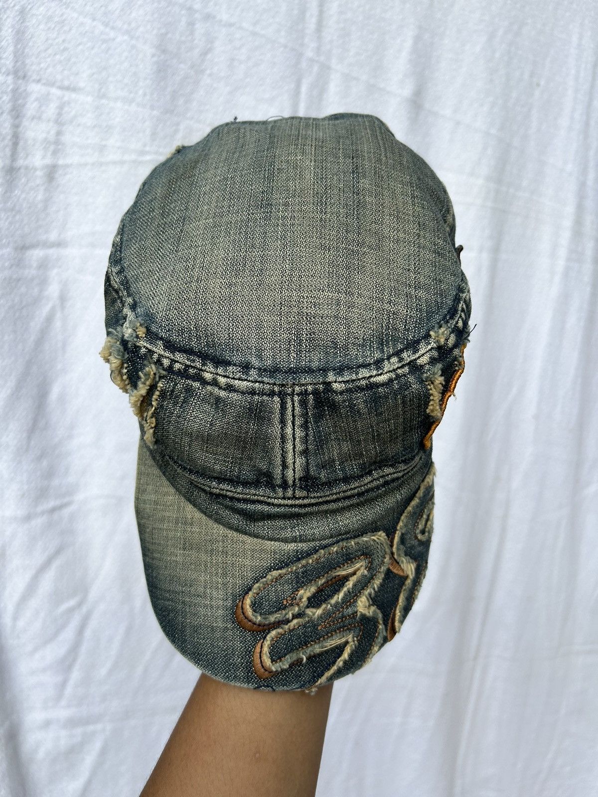 If Six Was Nine × Japanese Brand × Le Grande Bleu (L.G.B.) Distressed vintage nicole denim hats Size ONE SIZE - 4 Thumbnail