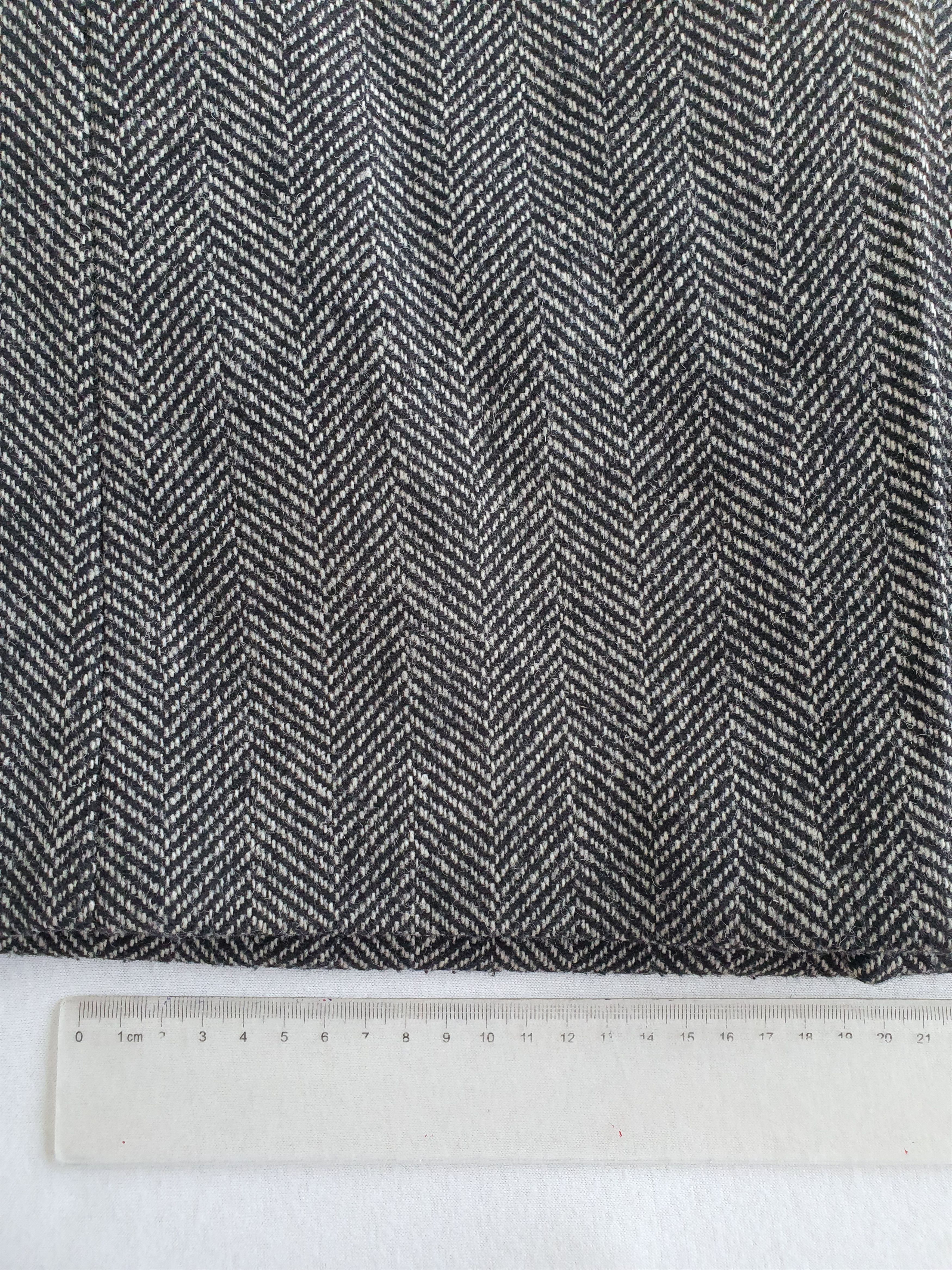 Karl Lagerfeld Tailored Coat Overcoat - Herringbone - Gray - Sz EU 50 Size US M / EU 48-50 / 2 - 10 Thumbnail