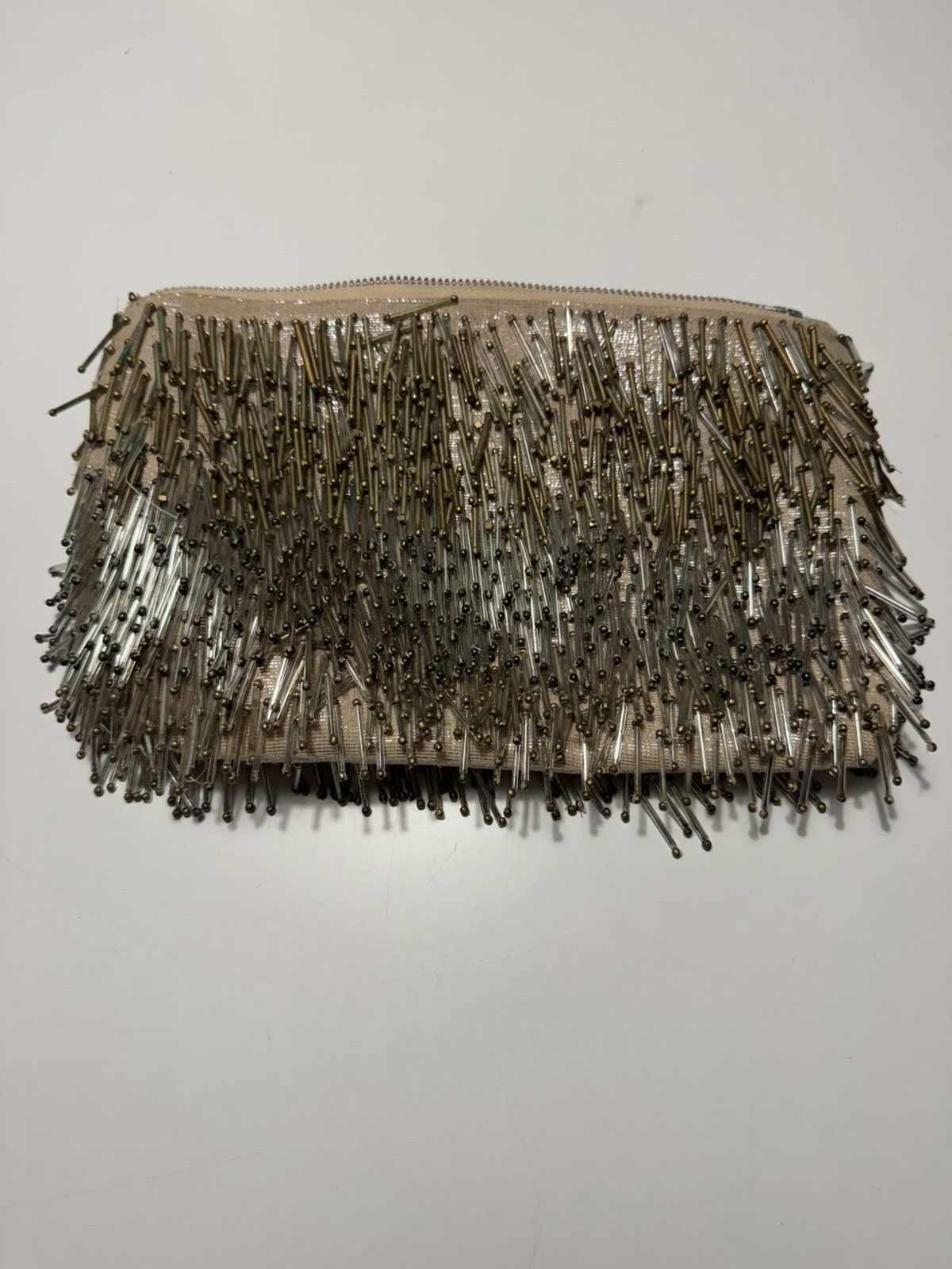 Other Miss Albright Beaded Fringe Clutch | Metallic Evening Bag Size ONE SIZE - 1 Thumbnail