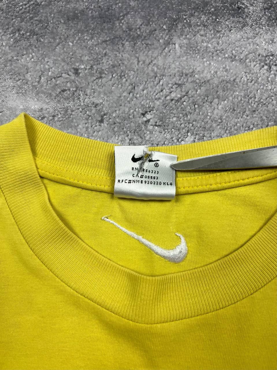 Nike Vintage 90s Nike Big Central Logo Swoosh T-shirt y2k Size US XL / EU 56 / 4 - 20 Thumbnail