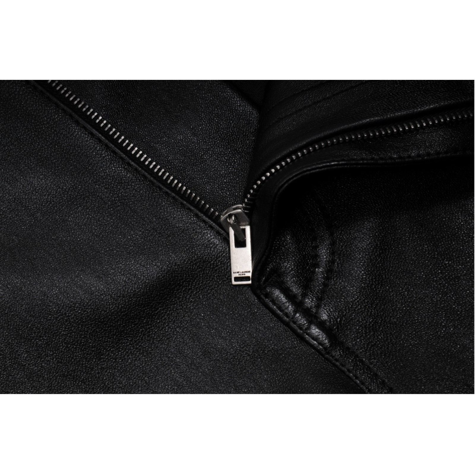 Saint Laurent Paris Lambskin Skinny Leg Leather Pants Jeans Size US 34 / EU 50 - 9 Thumbnail
