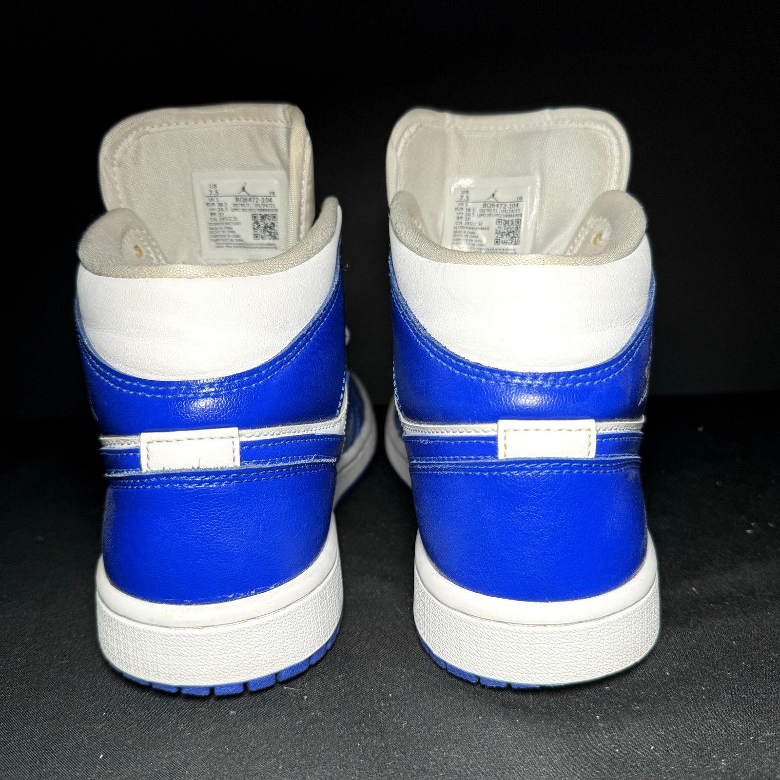 Jordan Brand × Nike Size 7.5 - Wmns Air Jordan 1 Mid Kentucky Blue Women's Shoes Size US 7.5 / IT 37.5 - 5 Thumbnail