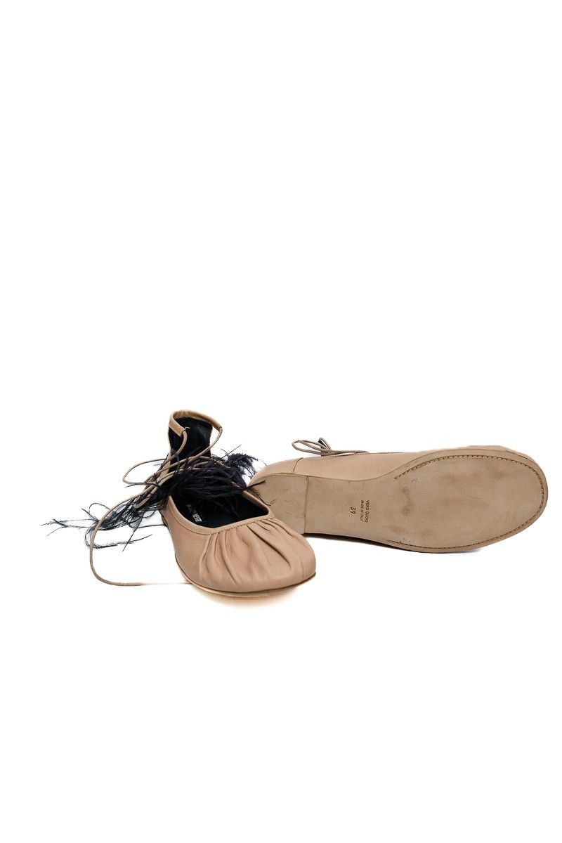 Ann Demeulemeester Ann Demeulemeester SS18 Feather Ballerina Flats Size US 8 / IT 38 - 5 Thumbnail