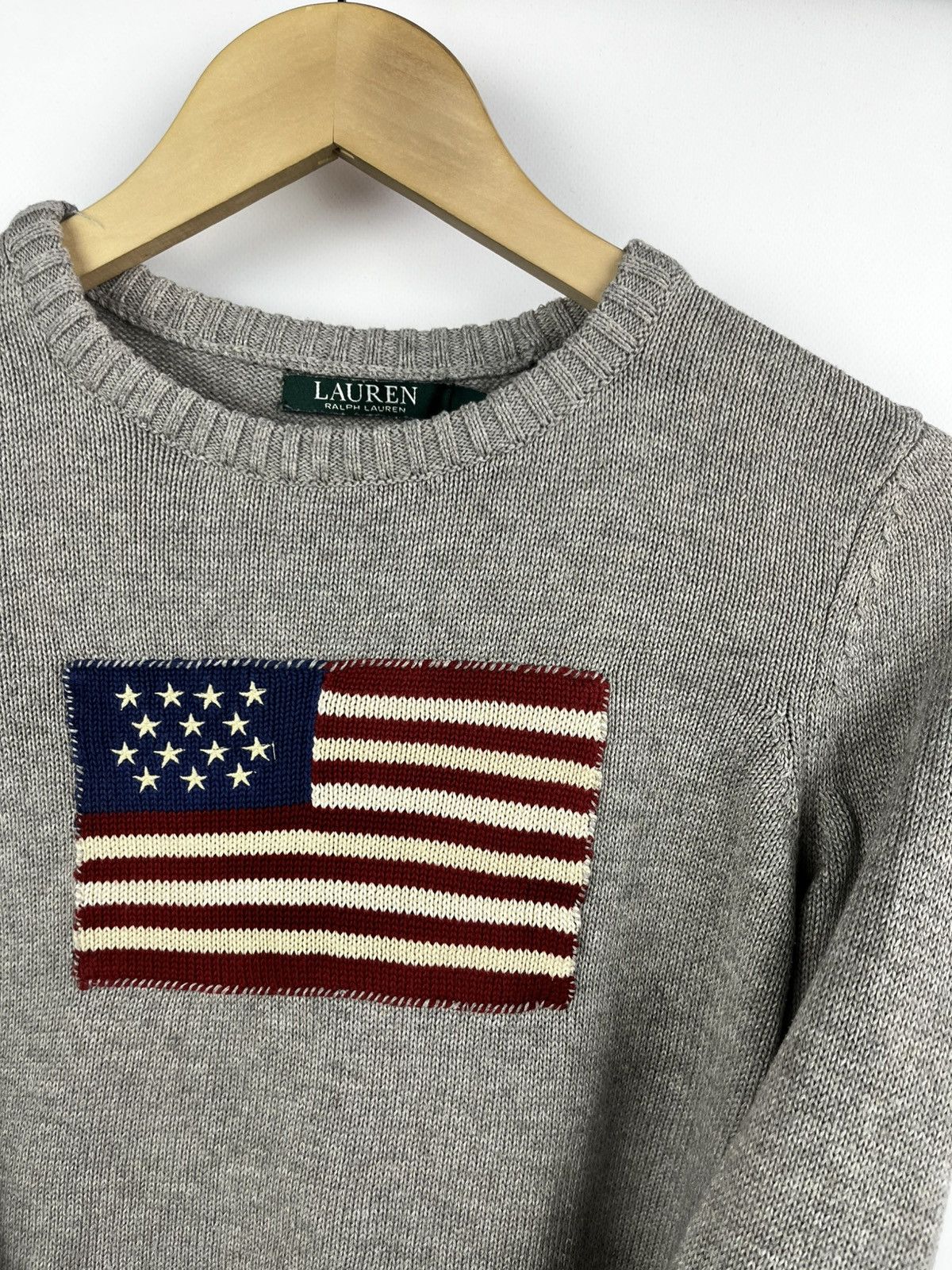 Polo Ralph Lauren Vintage Ralph Lauren sweater big logo USA American Flag knit Size M / US 6-8 / IT 42-44 - 7 Thumbnail