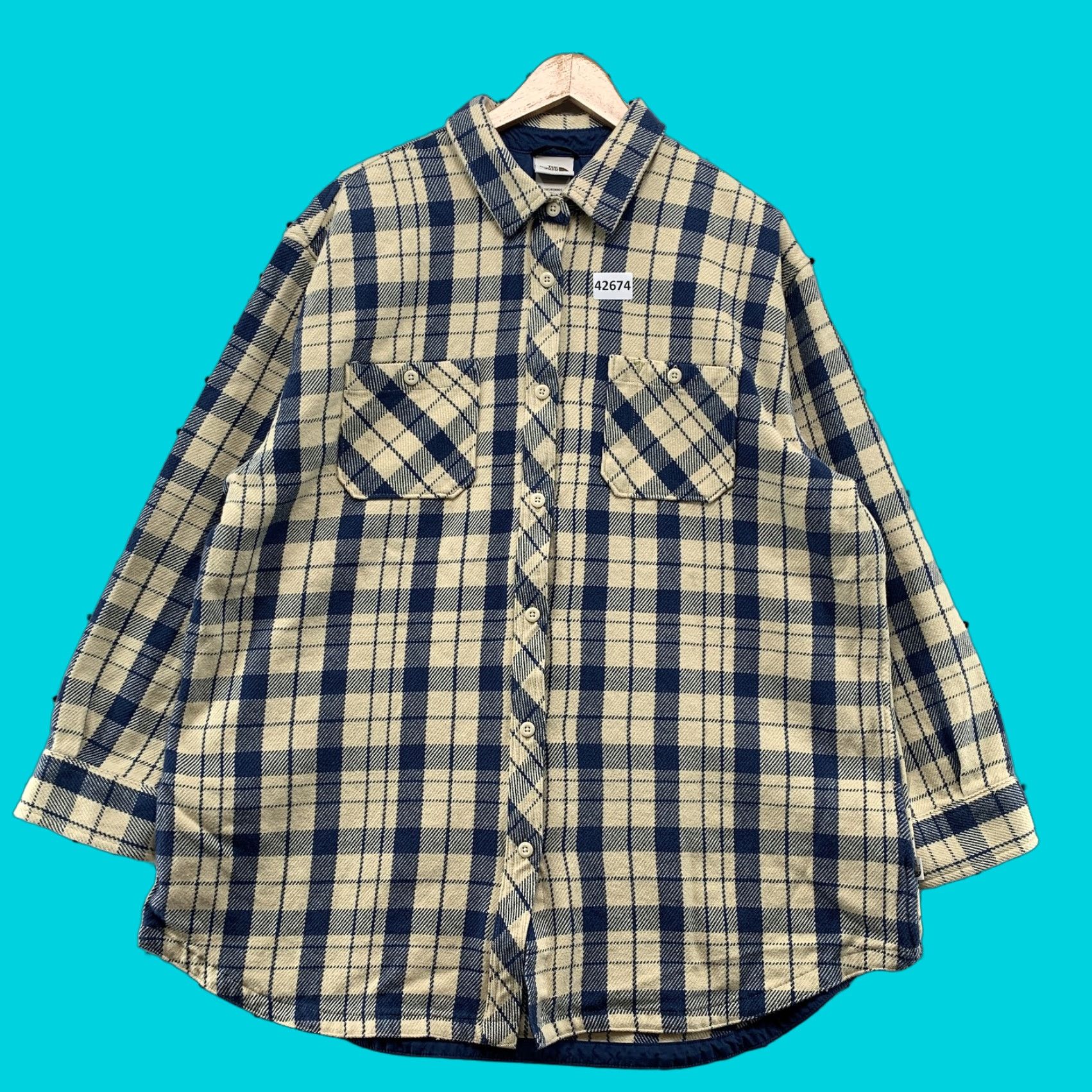 The North Face The North Face Womens XXL Blue Plaid Button Down Shacket Outdoor Heavy Jacket Size XXL / US 16-18 / IT 52-54 - 1 Thumbnail