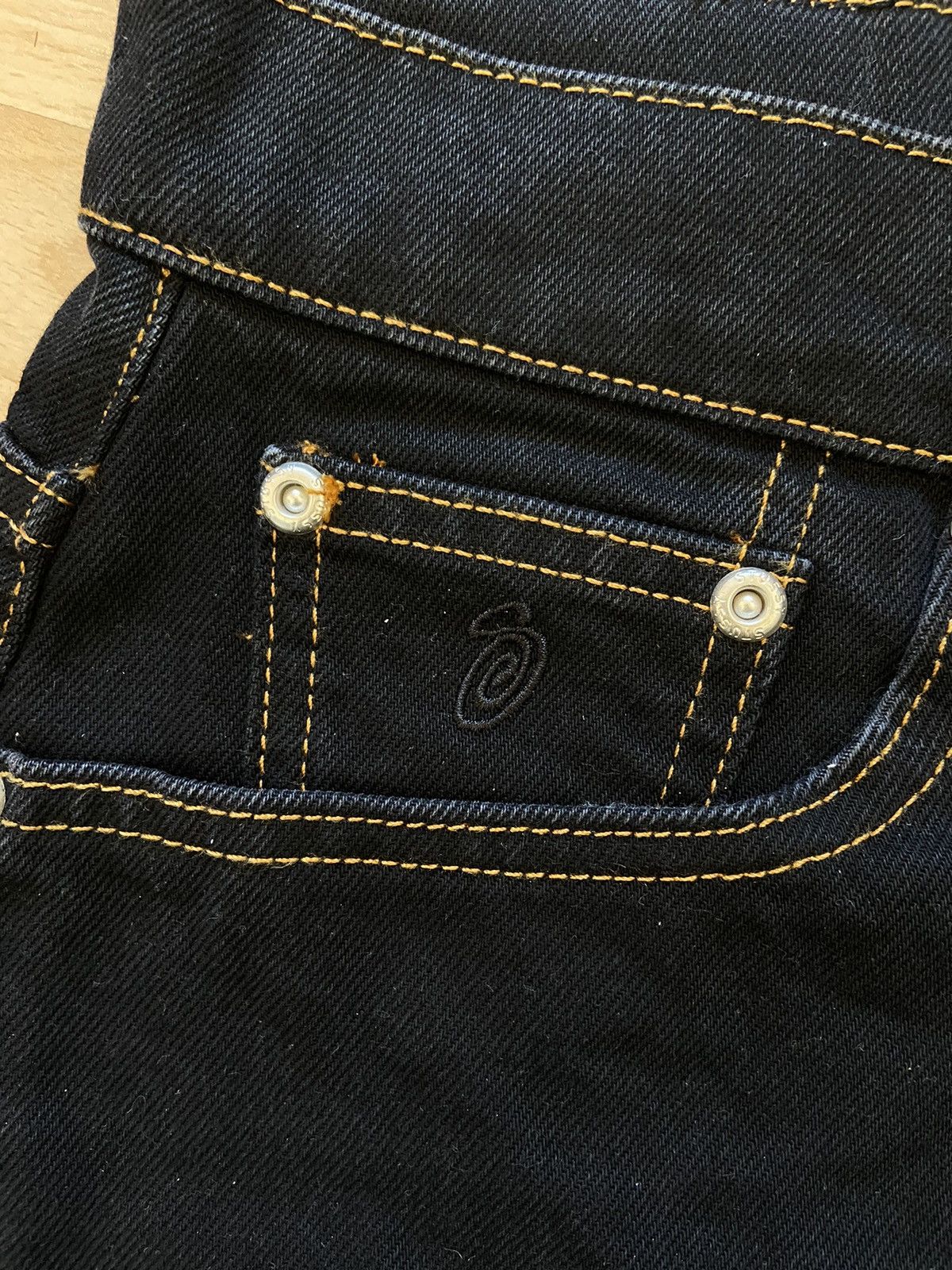 Stussy Stussy Washed Black Denim Short Baggy NEW 28 Size US 28 / EU 44 - 2 Thumbnail