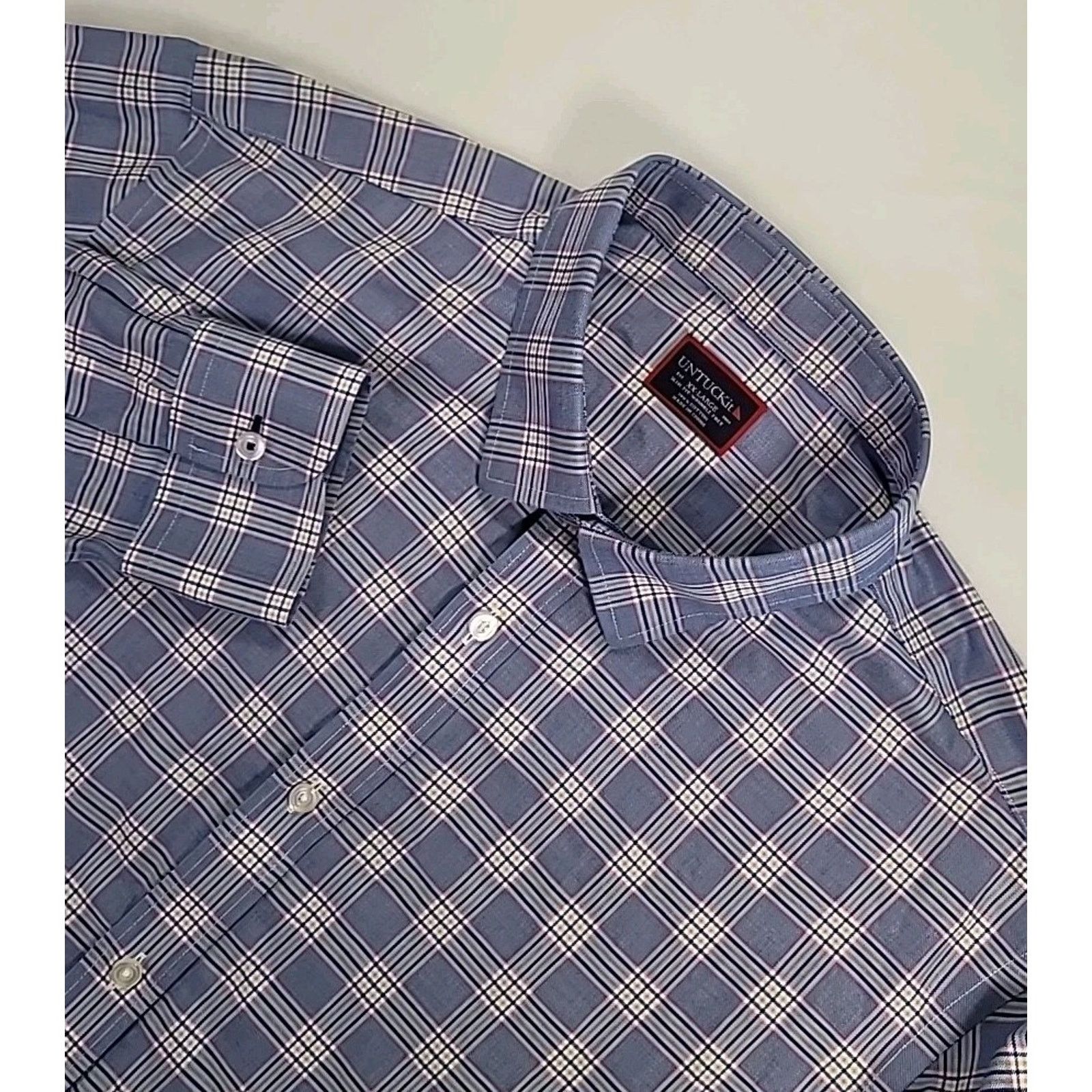 UNTUCKit Muller XXL Plaid Button-Up Shirt Work To Weekend