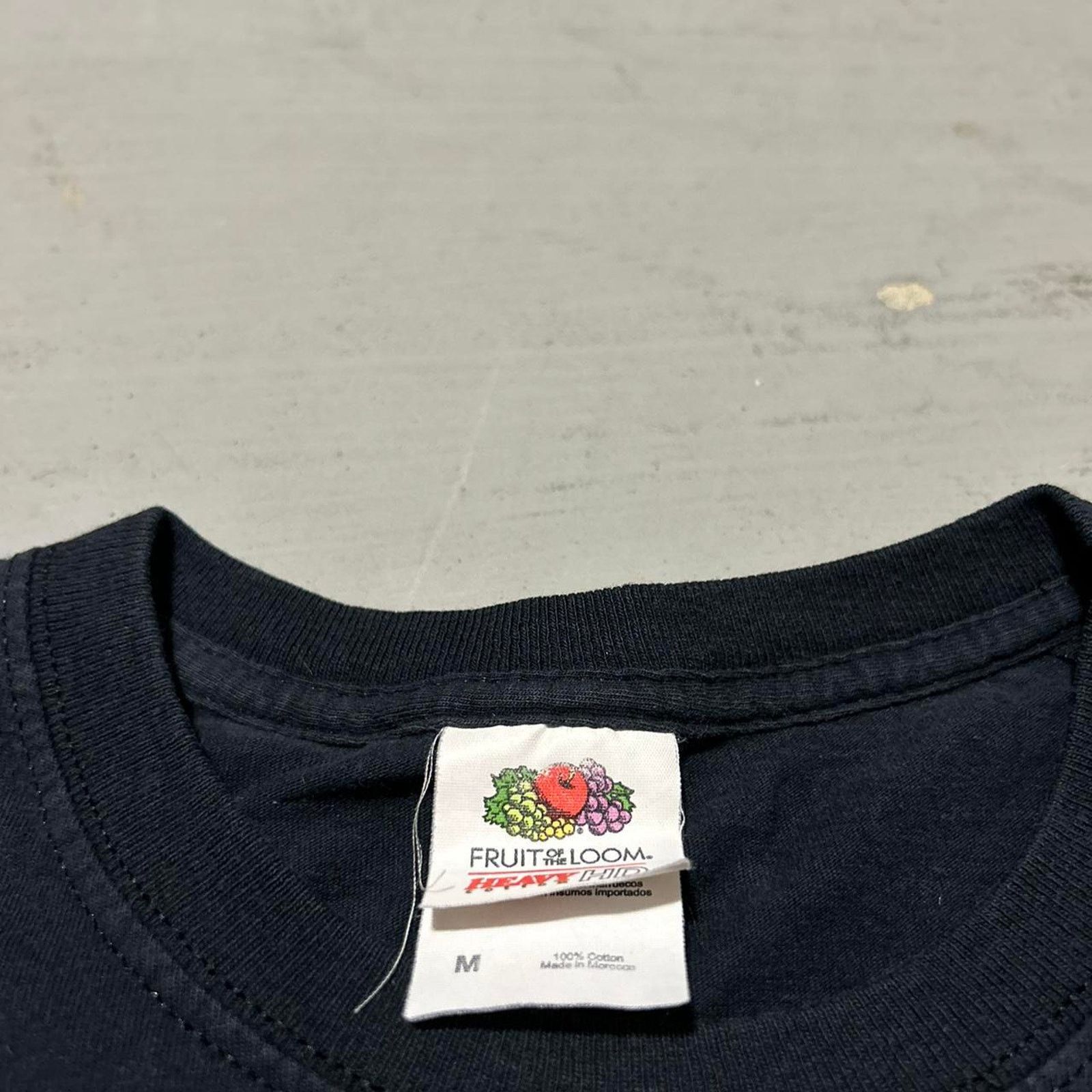 Fruit Of The Loom **Crazy Black and Purple Lightning Wolf Howling Graphic Tee* Size US M / EU 48-50 / 2 - 3 Thumbnail