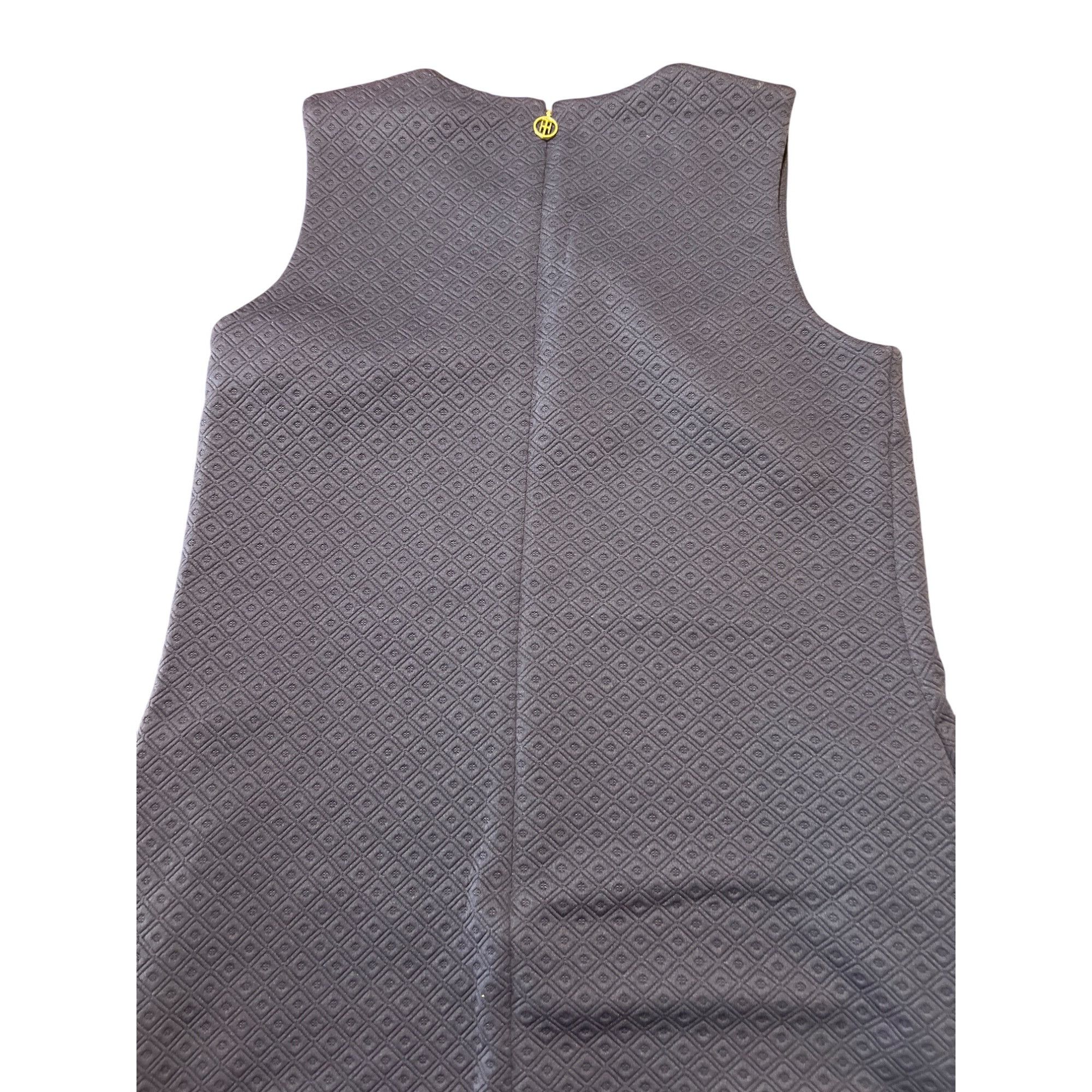 Tommy Hilfiger Tommy Hilfiger Sleeveless Navy Jacquard Textured Sheath Dre Size M / US 6-8 / IT 42-44 - 4 Thumbnail