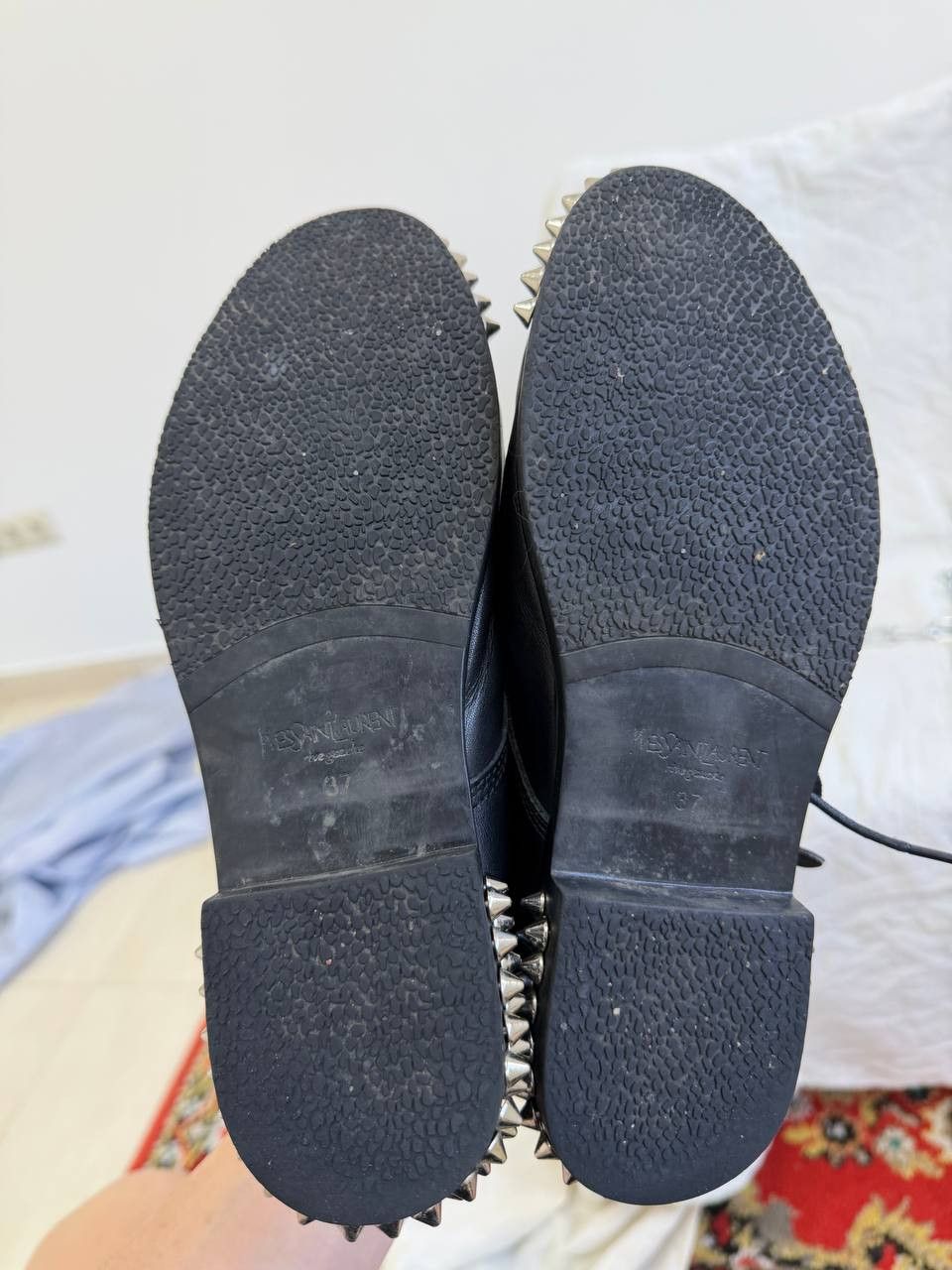 Yves Saint Laurent YvesSaintLaurent Ankle-Zip Goth Opium Style Leather Boots Size US 6.5 / IT 36.5 - 16 Thumbnail