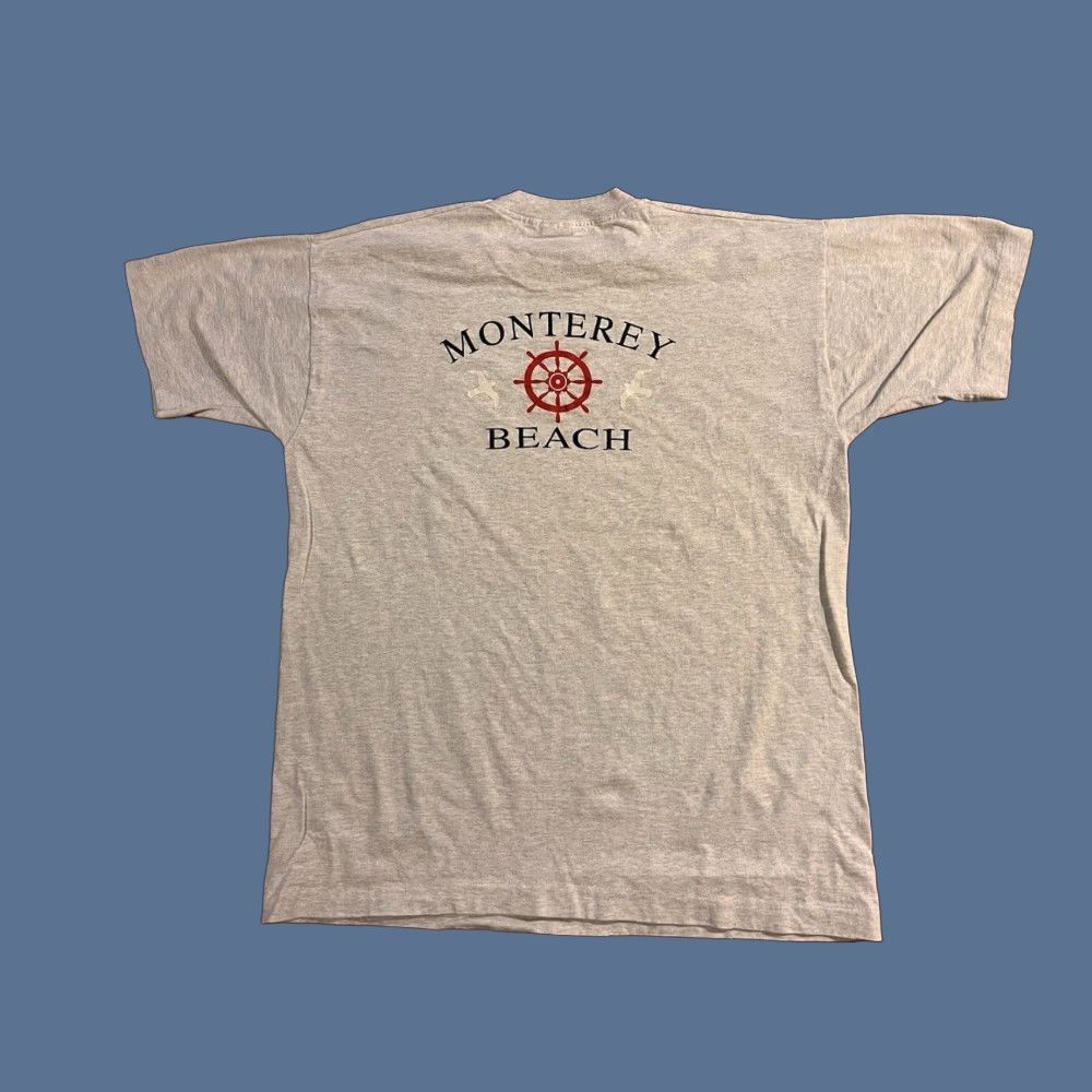 Fruit Of The Loom VINTAGE Monterey Beach Club New Jersey Shirt Men’s XL Grey 90s Size US XL / EU 56 / 4 - 1 Thumbnail
