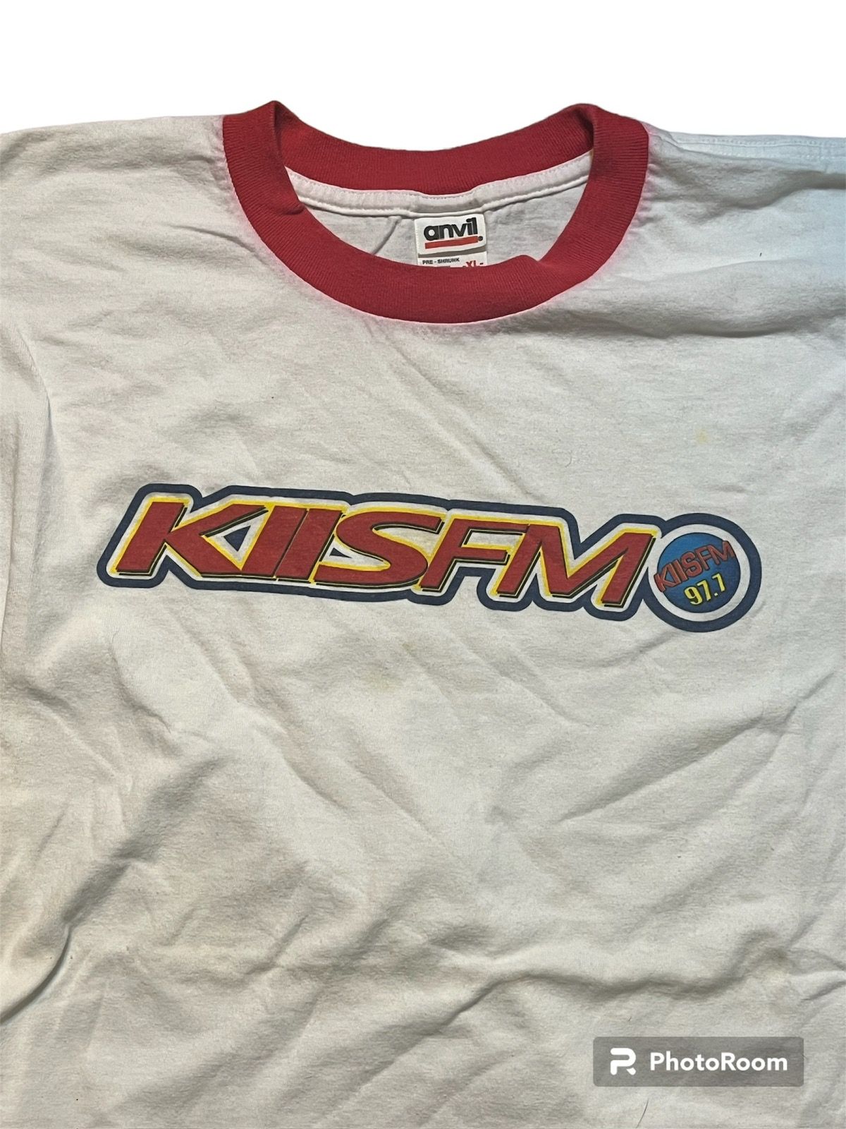 Vintage 2000s kiis FM ringer T shirt. Size US XL / EU 56 / 4 - 3 Thumbnail