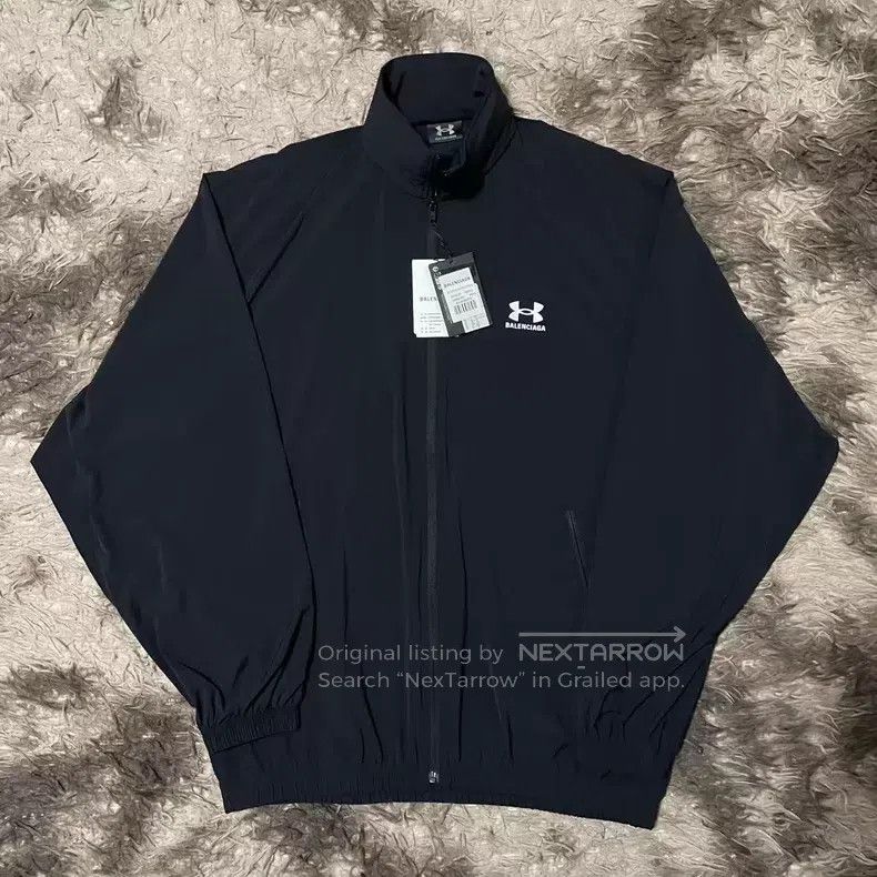 Balenciaga Balenciaga Black Nylon Waterproof Windbreaker Zipper Jacke Size US XS / EU 42 / 0 - 1 Thumbnail