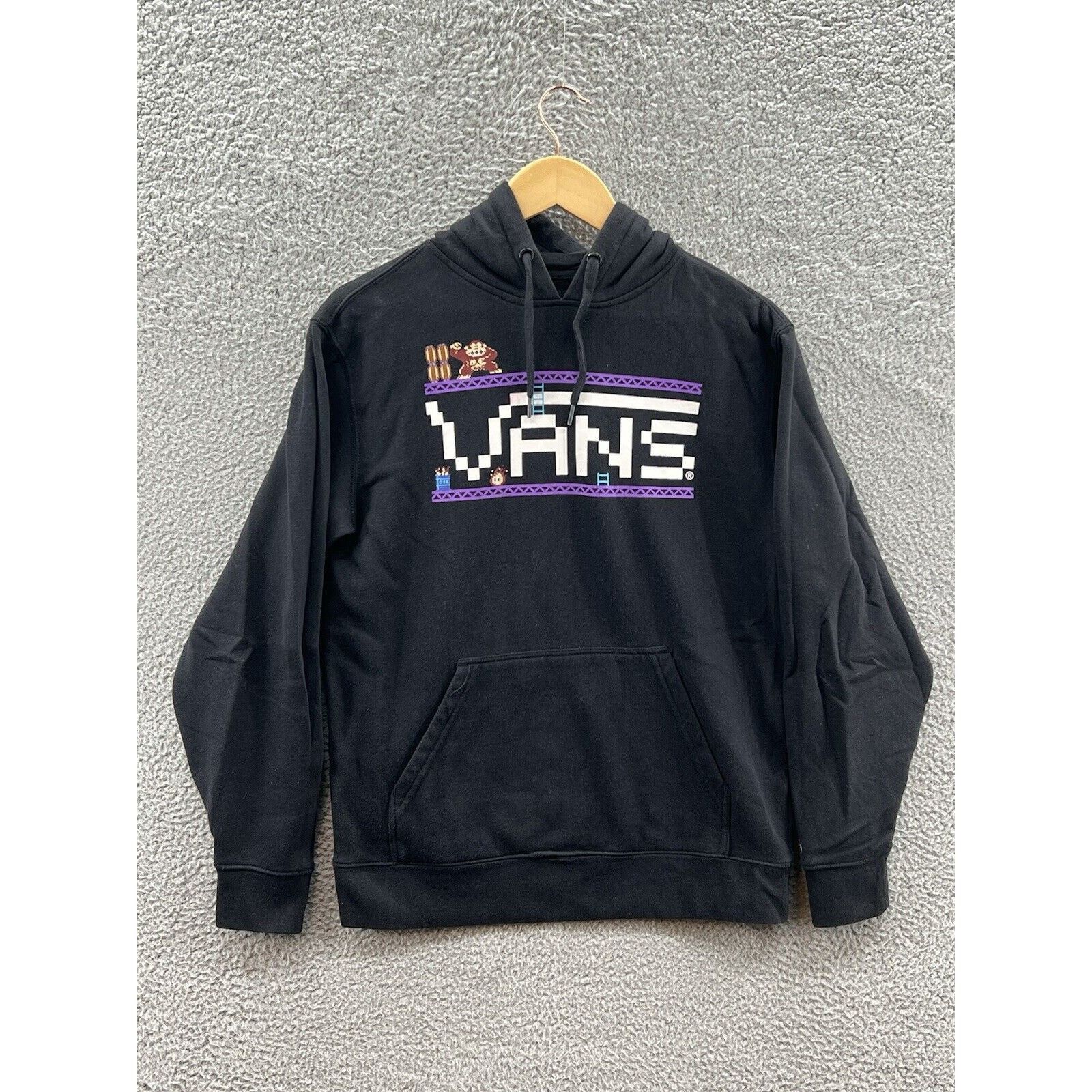 Vans Vans Nintendo Donkey Kong Black Pullover Hoodie Sweatshirt Grailed