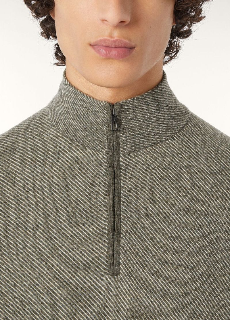 Loro Piana o1w1db10226 FAG4525 Roadster Mezzocollo Sweater Light Green Size US M / EU 48-50 / 2 - 3 Thumbnail
