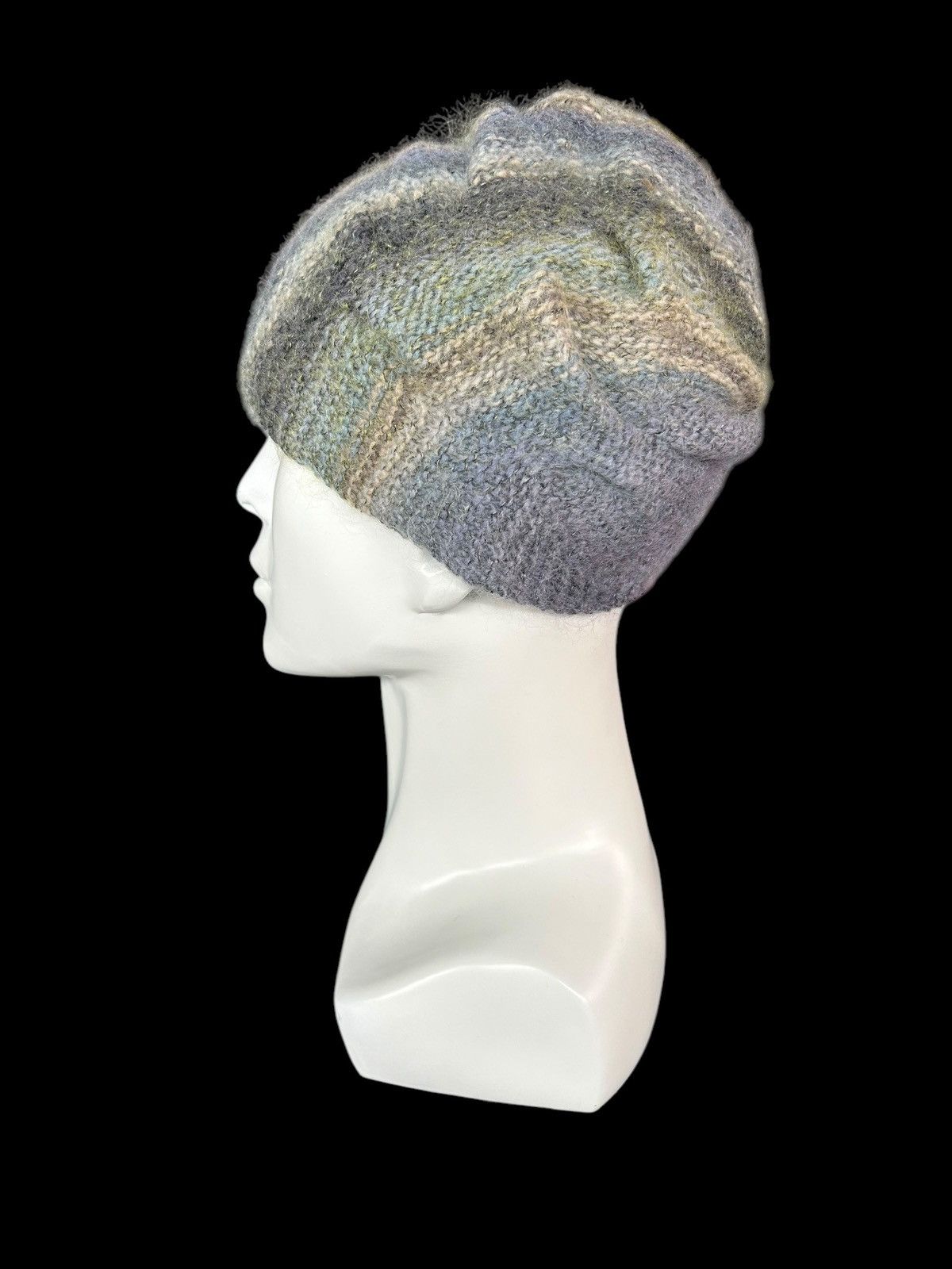 Kapital × Vintage Crochet Knitted Handmade hairy Rare Beanie Hats ☠️☠️ Size ONE SIZE - 2 Thumbnail
