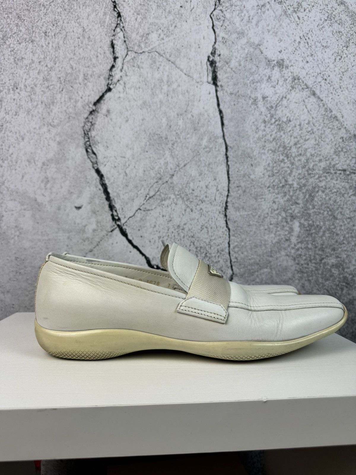 Prada PRADA MILANO Logo Leather Driver Sport Loafers Size US 8 / EU 41 - 9 Thumbnail