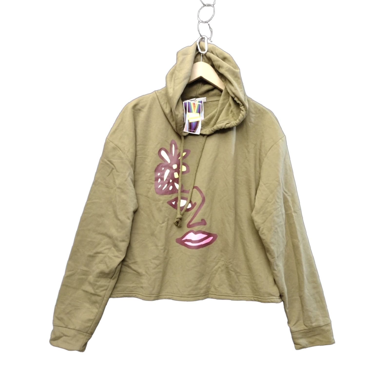 Olive Pride Hoodie Adult Large Olive Green Graphic Print #takepride unisex Cotton Blend Hooded All Seasons Fall Spring Summer Winter Boys Womens Mens Girls Size US L / EU 52-54 / 3 - 1 Thumbnail
