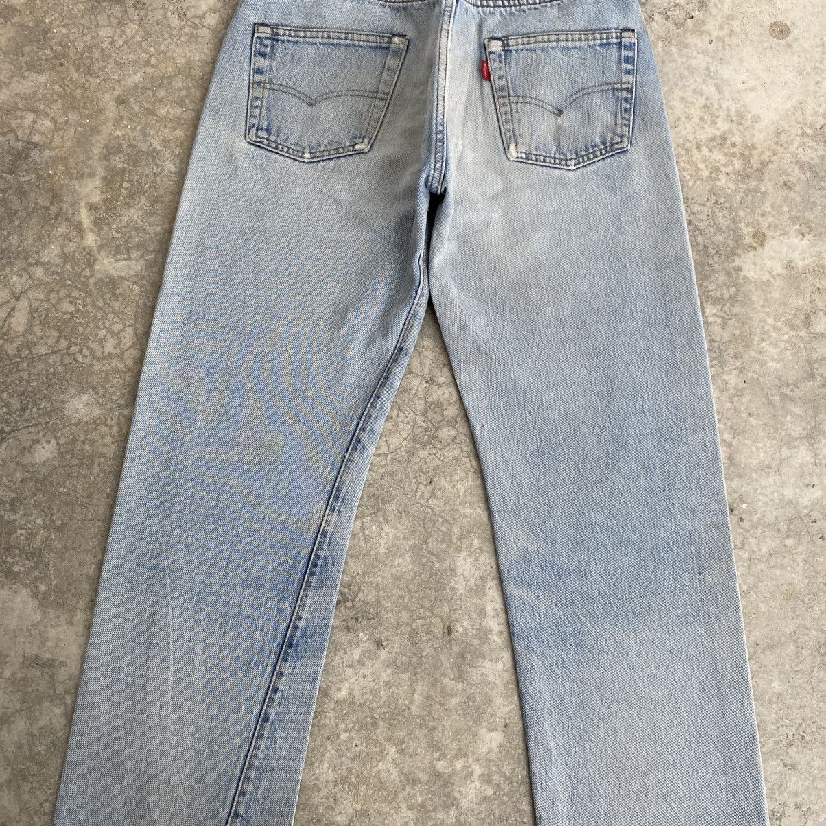 Levi's Vintage Levis 501 Stonewashed Blue Redline Distressed Jeans Size US 29 - 14 Thumbnail