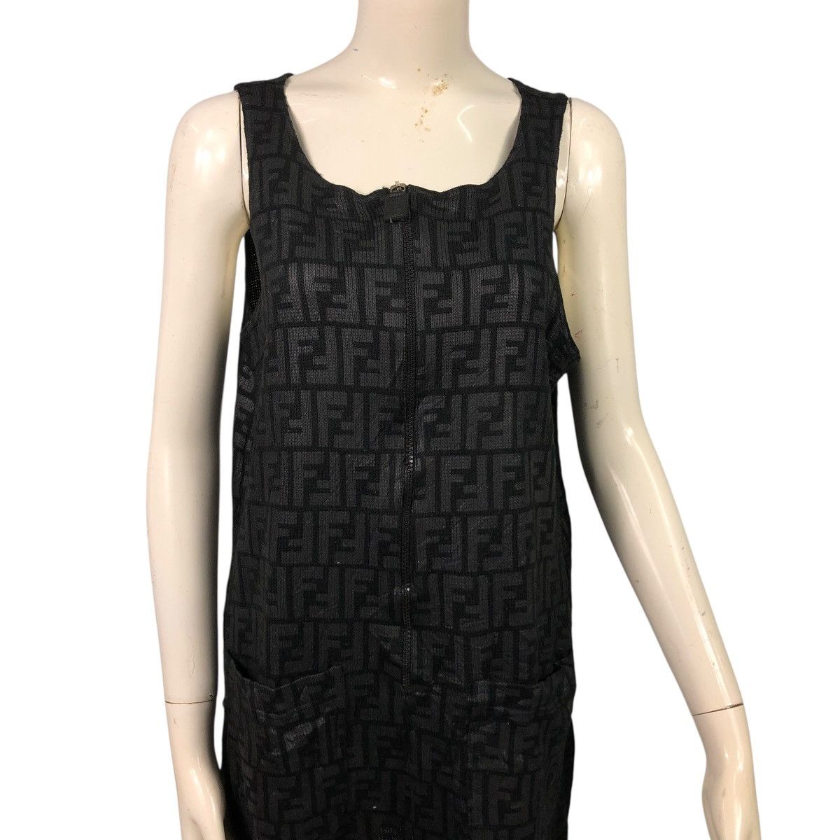 Fendi 🔥VINTAGE DRESS FENDI MONOGRAM ZUCCA FULL PRINT Size M / US 6-8 / IT 42-44 - 4 Thumbnail