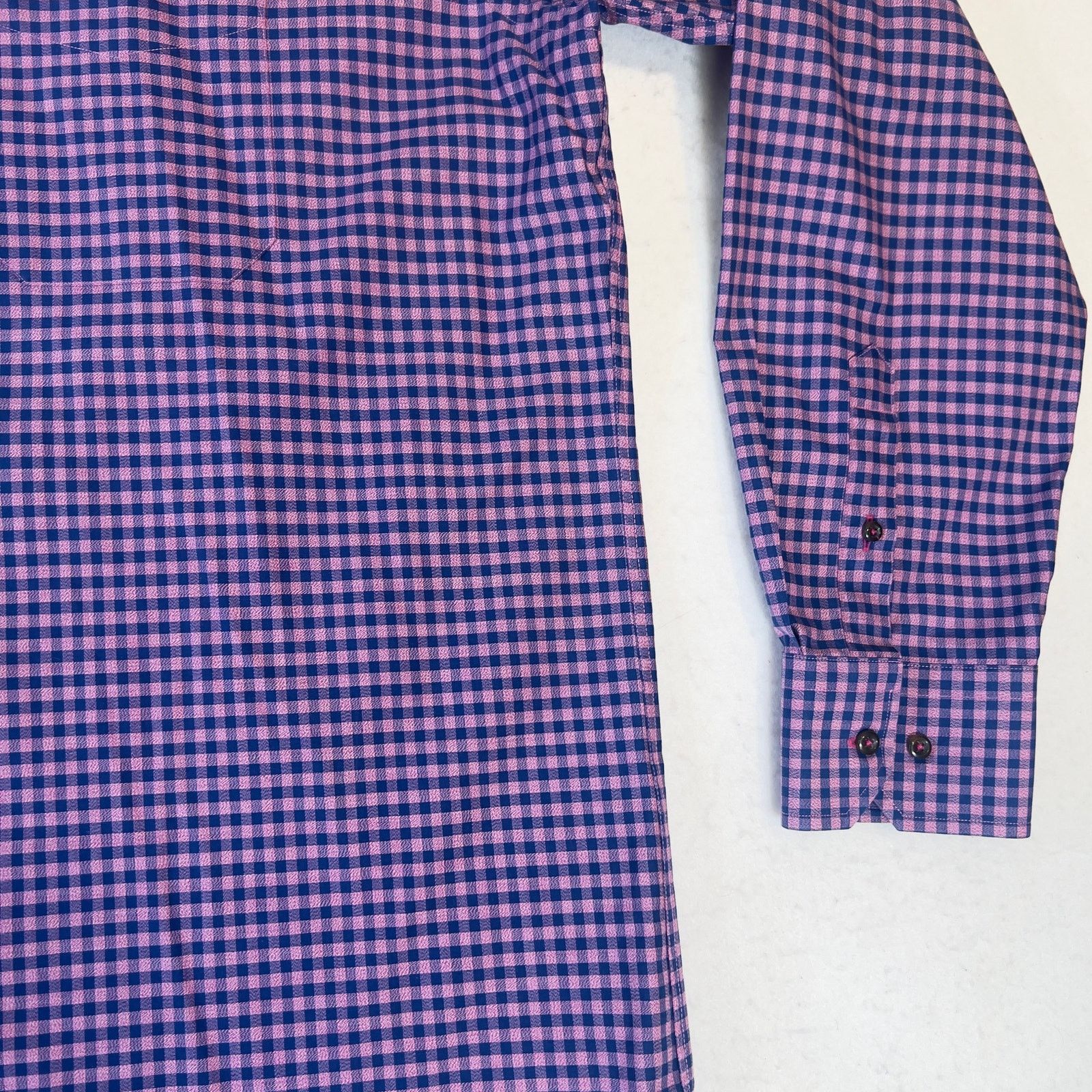 David Donahue David Donahue Button Shirt Men XL Purple Blue Premium Cotton Size US XL / EU 56 / 4 - 12 Thumbnail