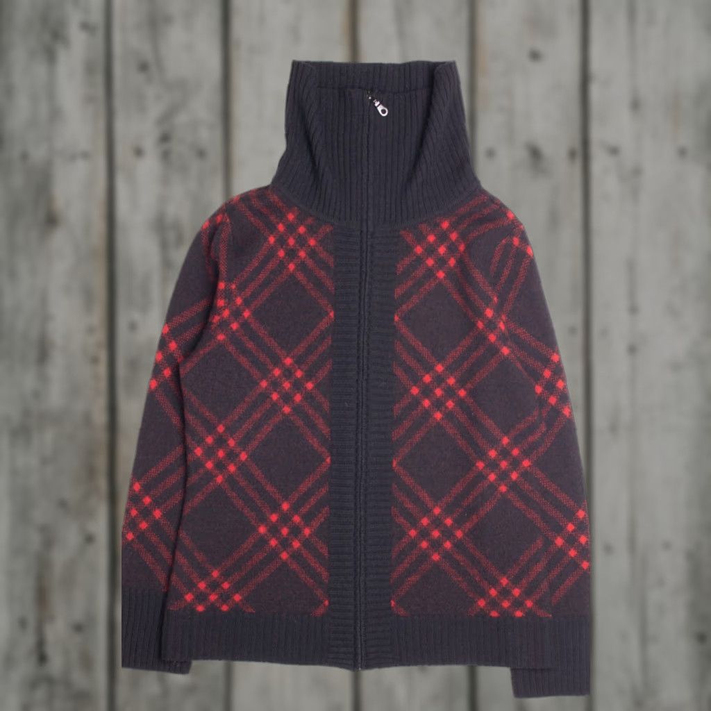 Pendleton VINTAGE Pendleton Red Plaid Sweater Medium Wool Knit Full Zip Mens Size M / US 6-8 / IT 42-44 - 1 Thumbnail