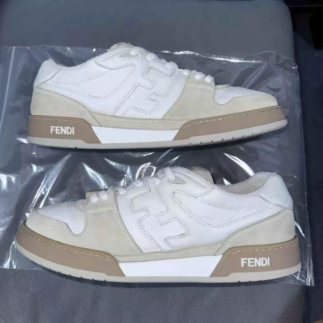 Fendi Fendi Match Embossed Grey/White & White/Brown 45 Size US 11 / EU 44 - 1 Thumbnail