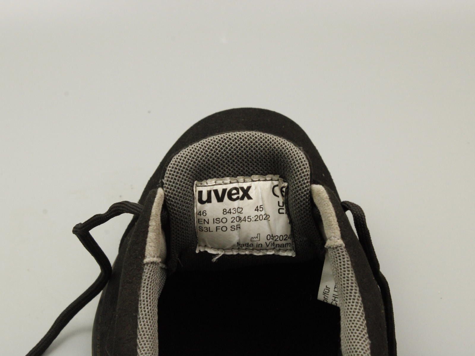 Unknown London Black Men's Oxford Dress Shoes Uvex Safety Shoes Steel Toe Size US 9 / EU 42 - 7 Thumbnail