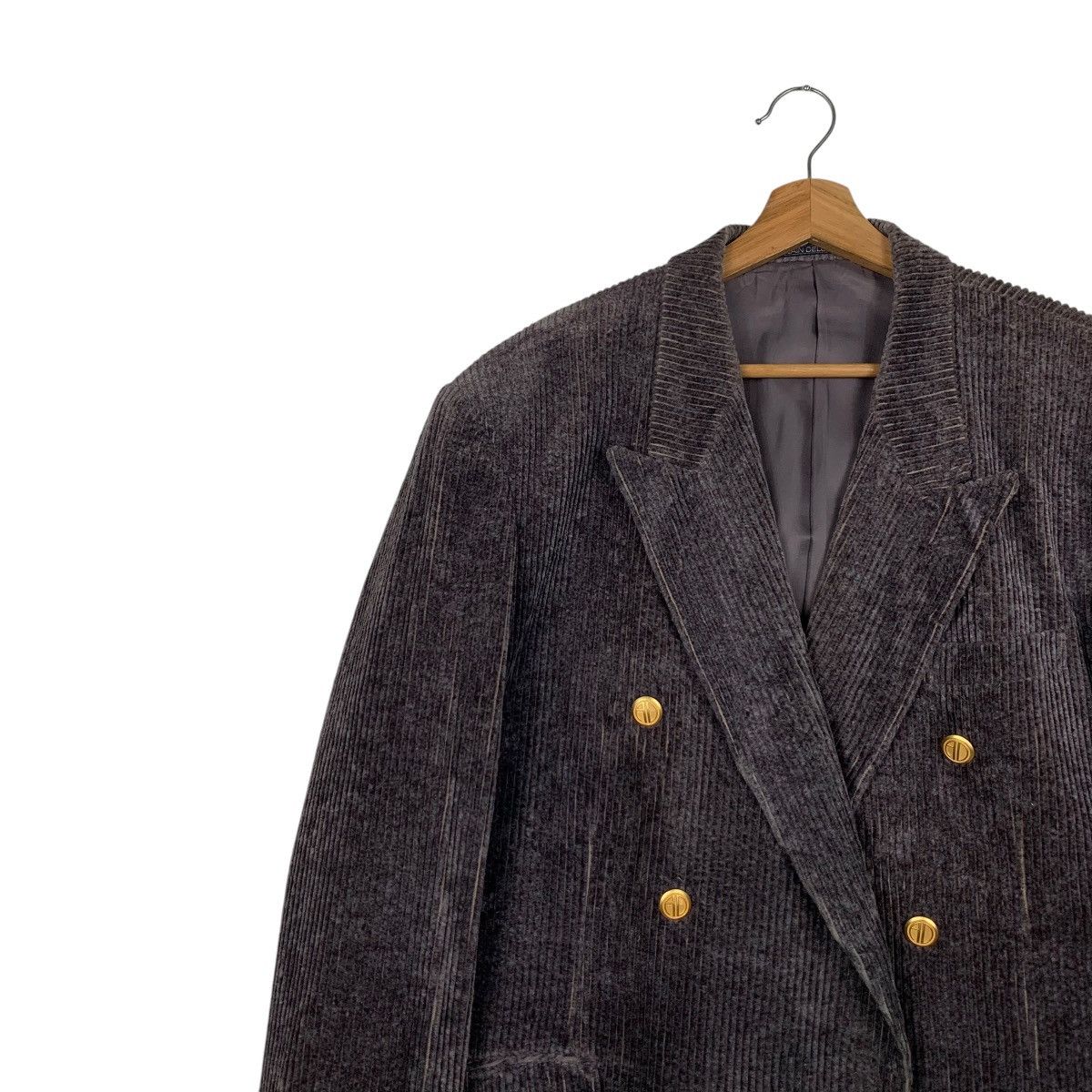 ALAIN DELON ALAIN DELON Corduroy Velvet Dark Brown Blazers #2109-C92 Size US L / EU 52-54 / 3 - 6 Thumbnail