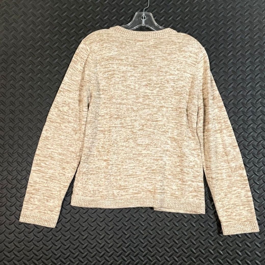 Jones New York Jones New York Sweater Cardigan PL Light Brown Heather Button Up Light Weight Womens Size L / US 10 / IT 46 - 5 Thumbnail
