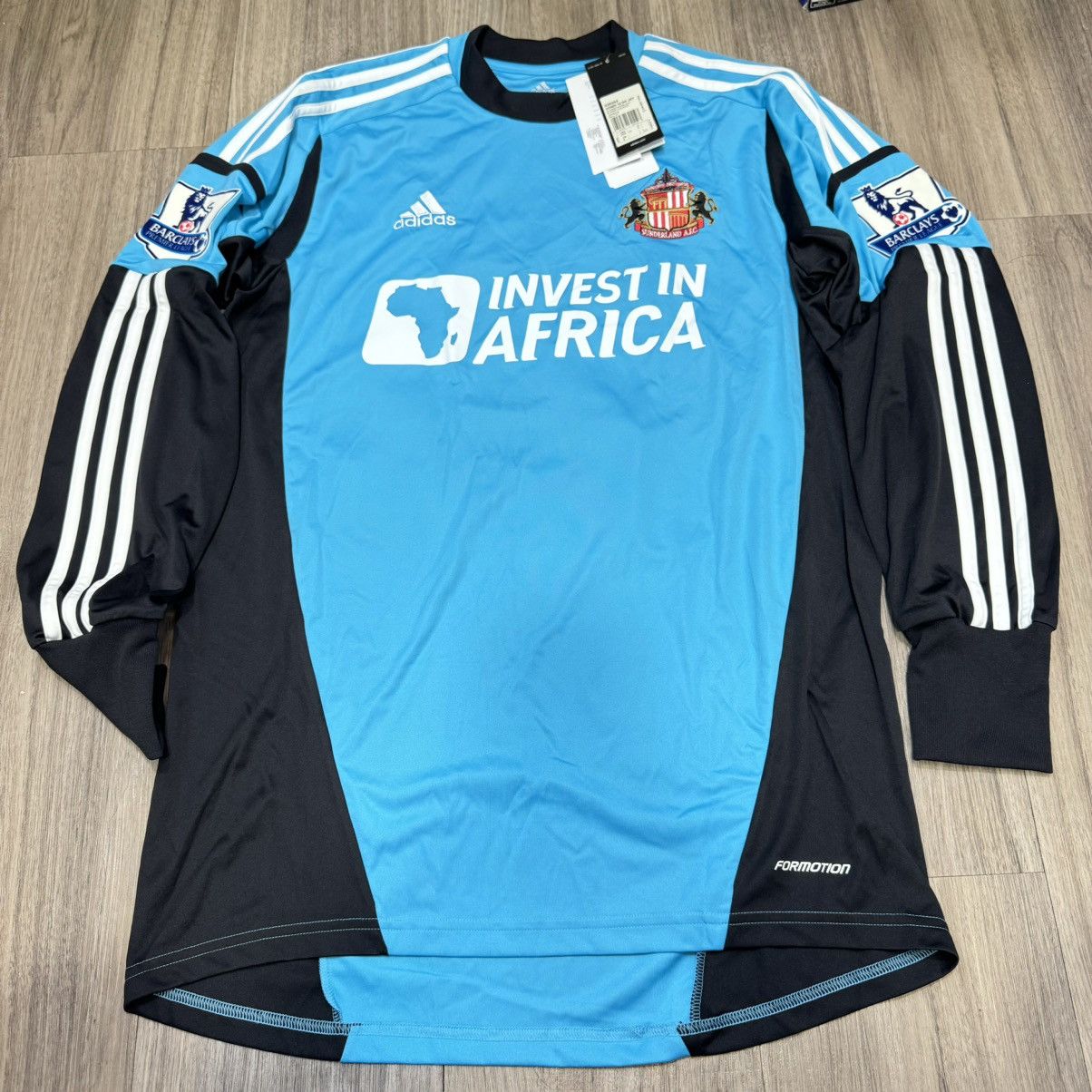 Adidas Sunderland 12/13 goalkeeper shirt #22 Mignolet (Bnwt) Size US L / EU 52-54 / 3 - 1 Thumbnail