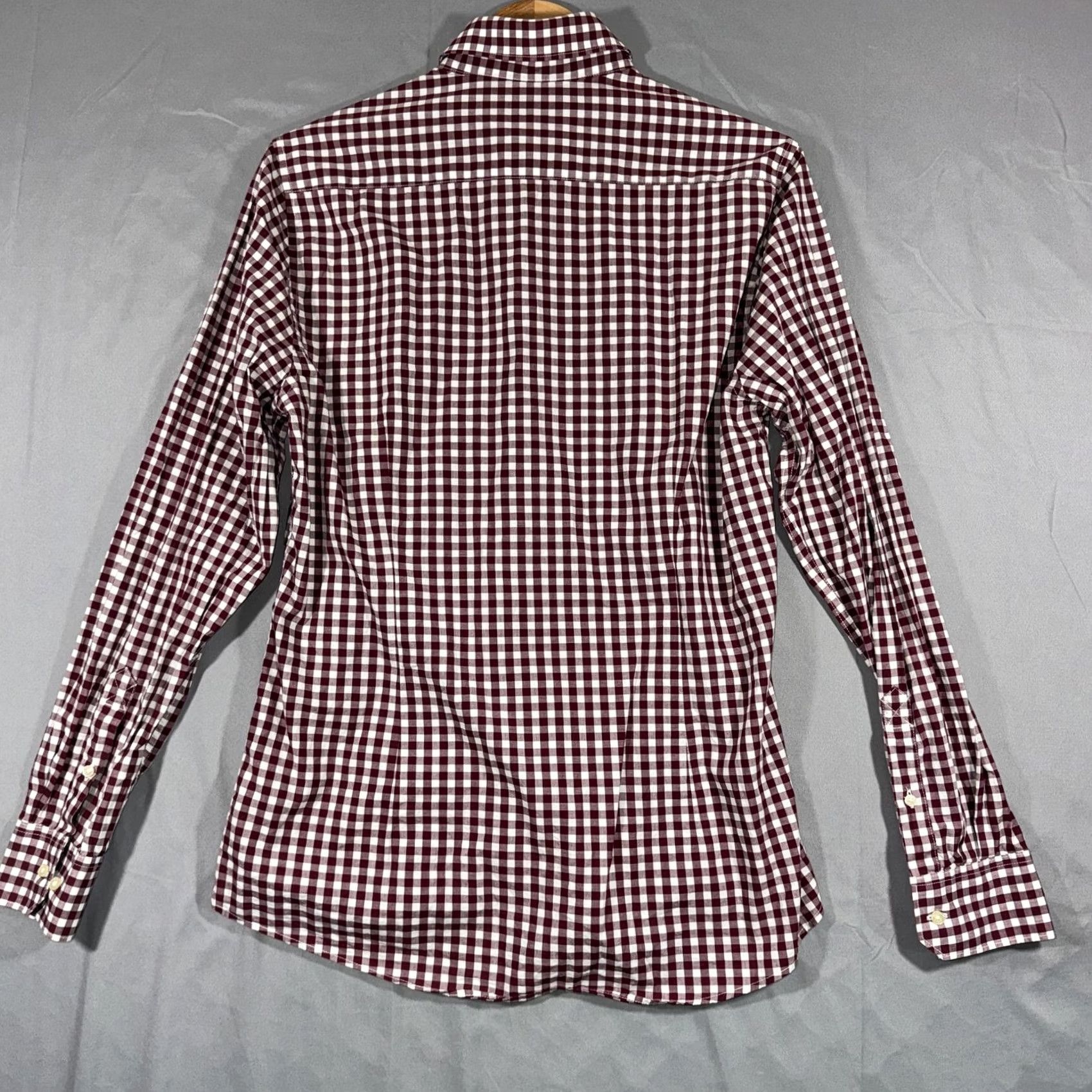 Barbour Barbour Shirt Mens Small Red White Gingham Tailored Fit Button Down Cotton Size US M / EU 48-50 / 2 - 2 Thumbnail