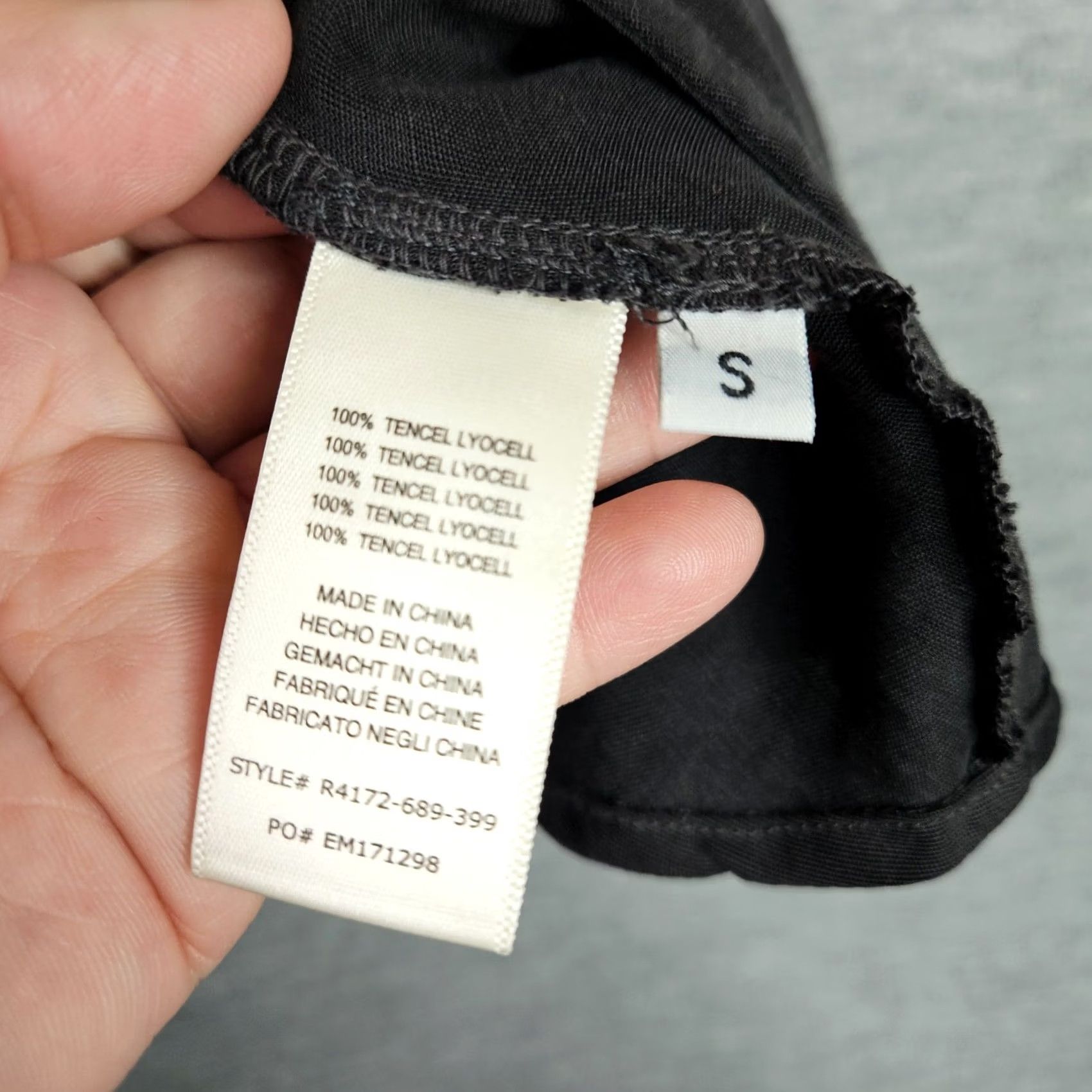 Anthropologie Cloth & Stone Tank Top S Black Button Front Cami Sleeveless Casual Womens Regular Size S / US 4 / IT 40 - 4 Thumbnail